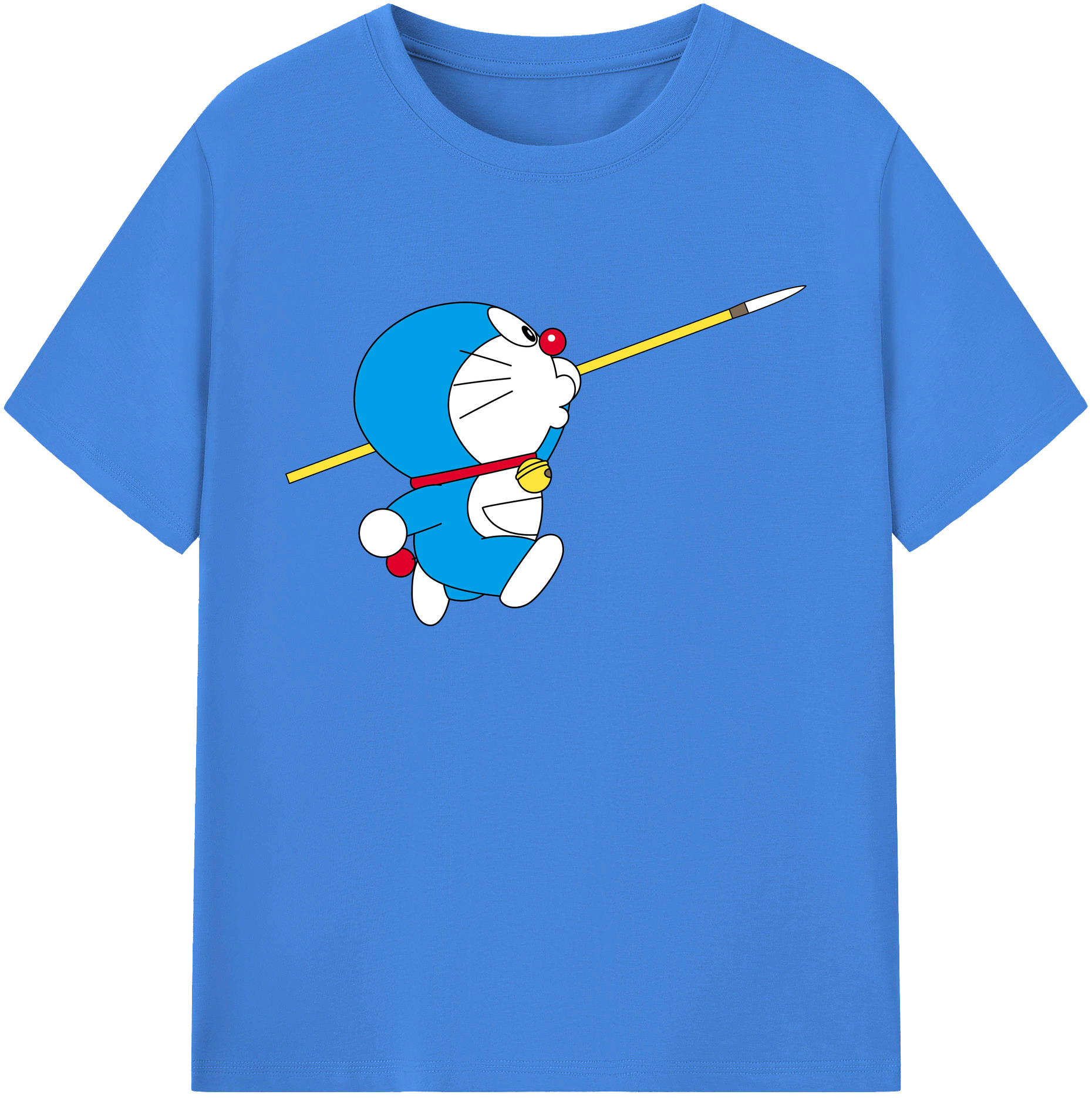 （画像用） ドラえもん Doraemon 綿100％ メンズ半袖Tシャツ｜肌触りやわらか＆通気性