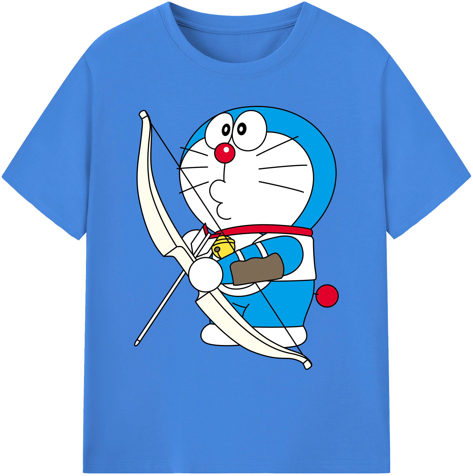 （画像用） ドラえもん Doraemon 綿100％ メンズ半袖Tシャツ｜肌触りやわらか＆通気性