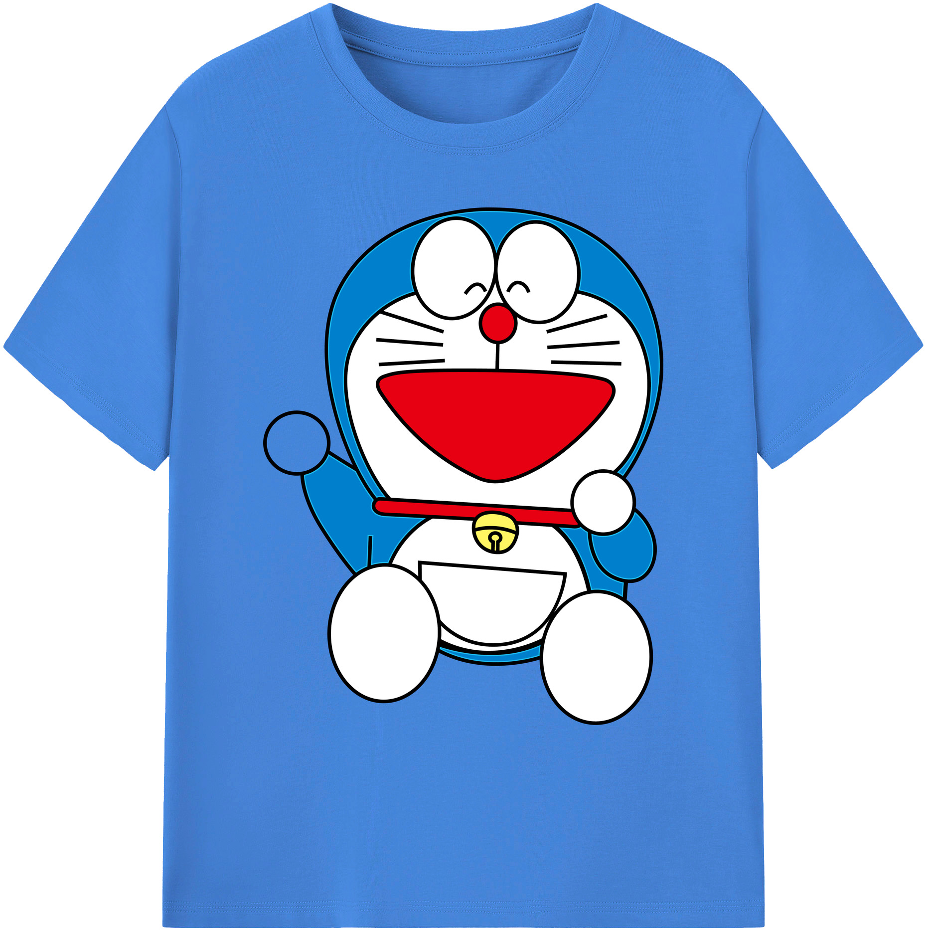 （画像用） ドラえもん Doraemon 綿100％ メンズ半袖Tシャツ｜肌触りやわらか＆通気性
