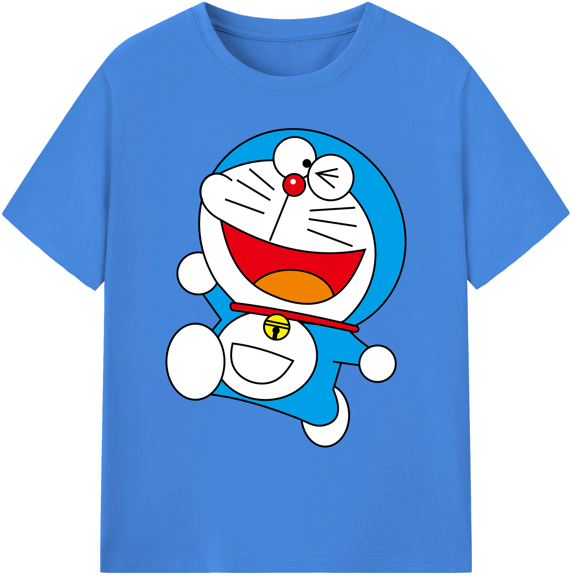 （画像用） ドラえもん Doraemon 綿100％ メンズ半袖Tシャツ｜肌触りやわらか＆通気性