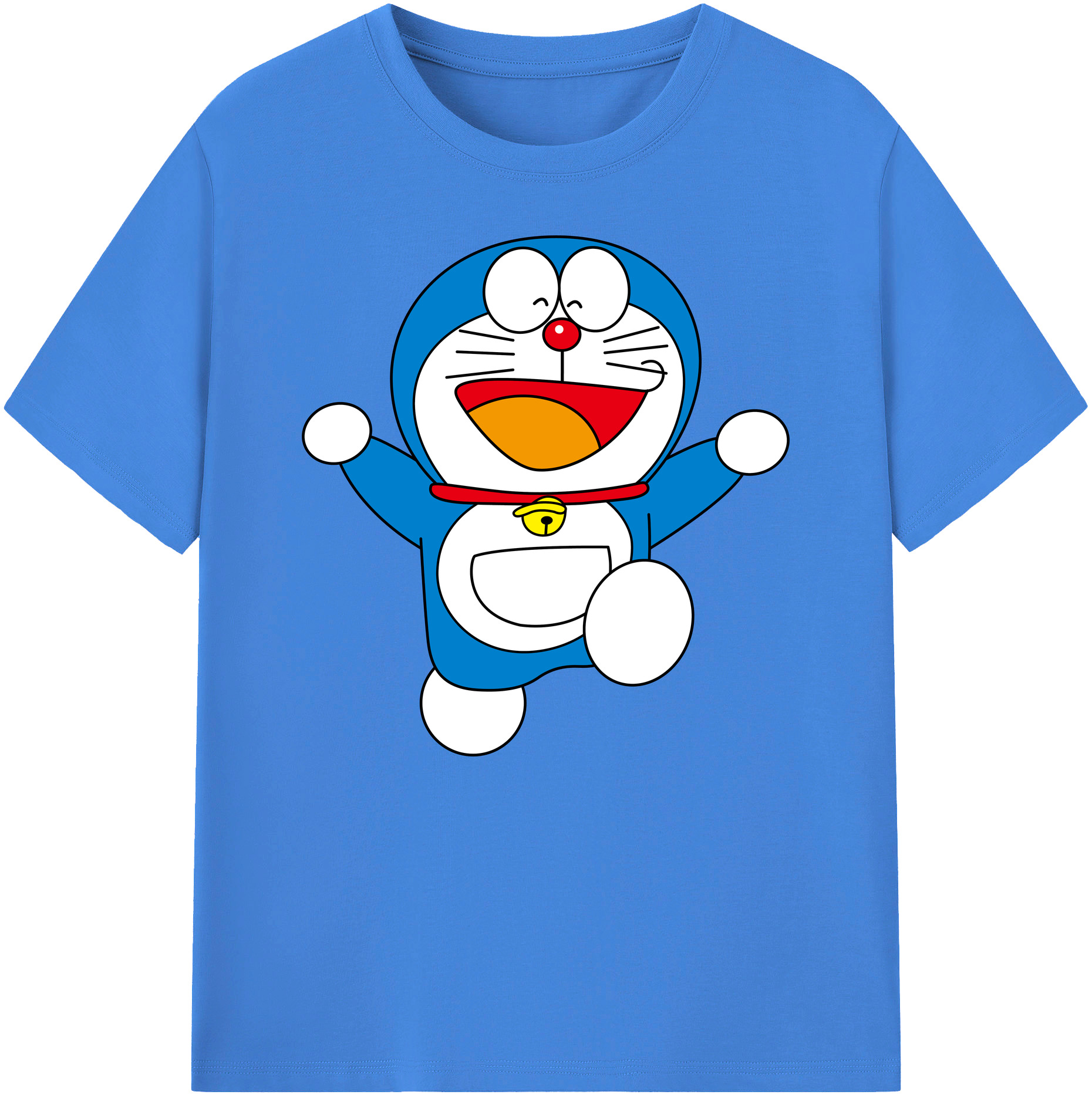 （画像用） ドラえもん Doraemon 綿100％ メンズ半袖Tシャツ｜肌触りやわらか＆通気性