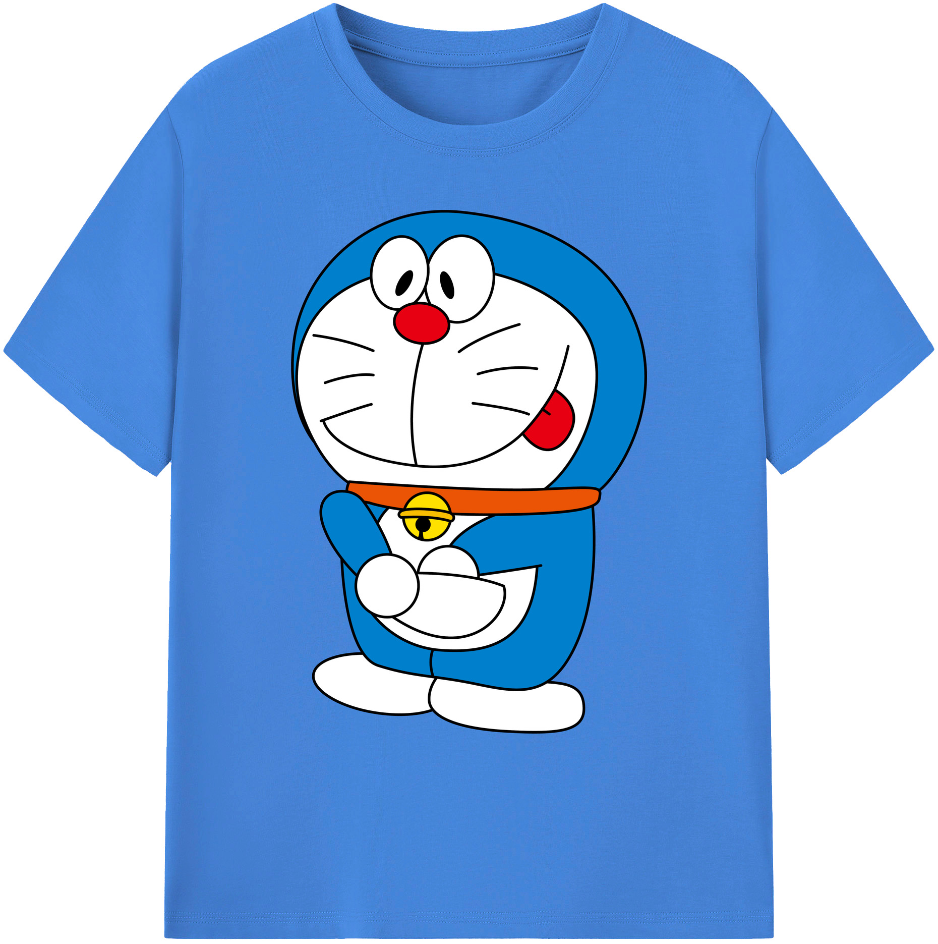 （画像用） ドラえもん Doraemon 綿100％ メンズ半袖Tシャツ｜肌触りやわらか＆通気性