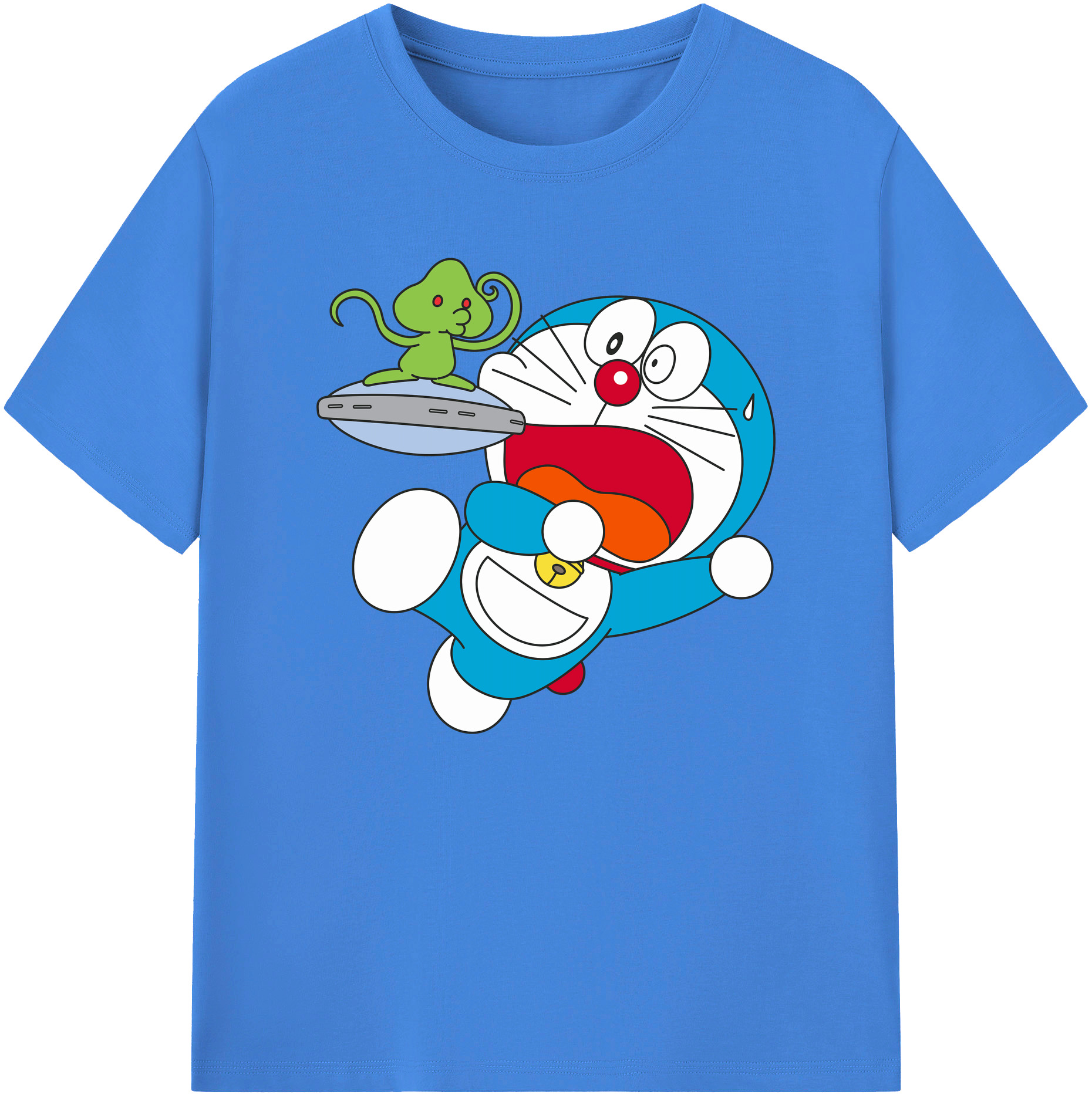（画像用） ドラえもん Doraemon 綿100％ メンズ半袖Tシャツ｜肌触りやわらか＆通気性