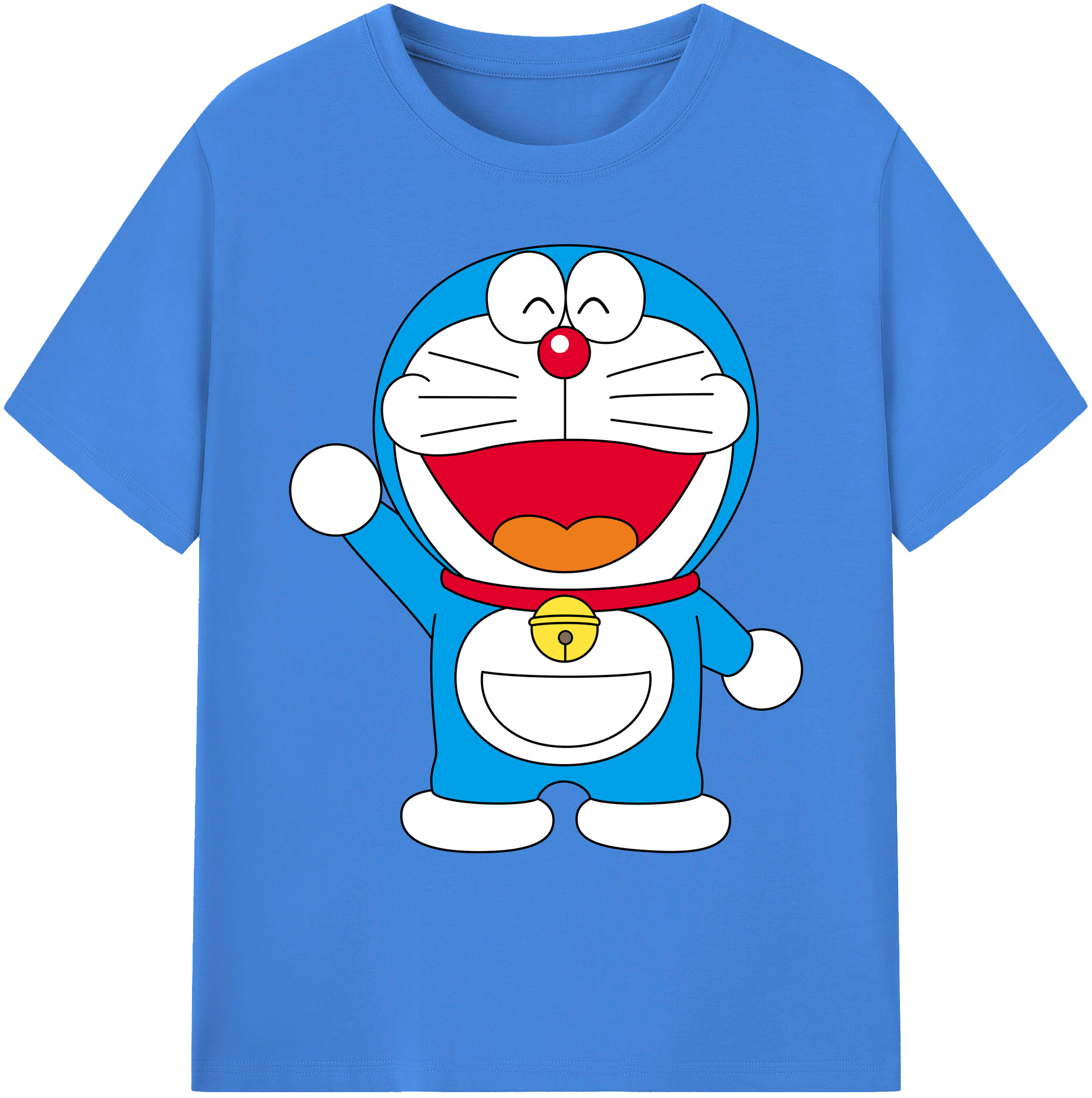 （画像用） ドラえもん Doraemon 綿100％ メンズ半袖Tシャツ｜肌触りやわらか＆通気性