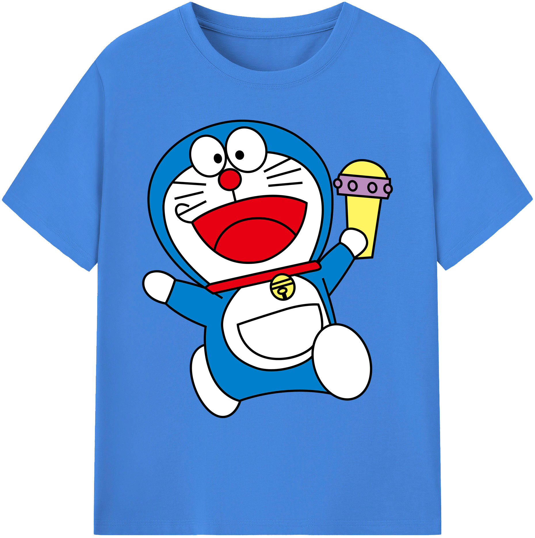 （画像用） ドラえもん Doraemon 綿100％ メンズ半袖Tシャツ｜肌触りやわらか＆通気性