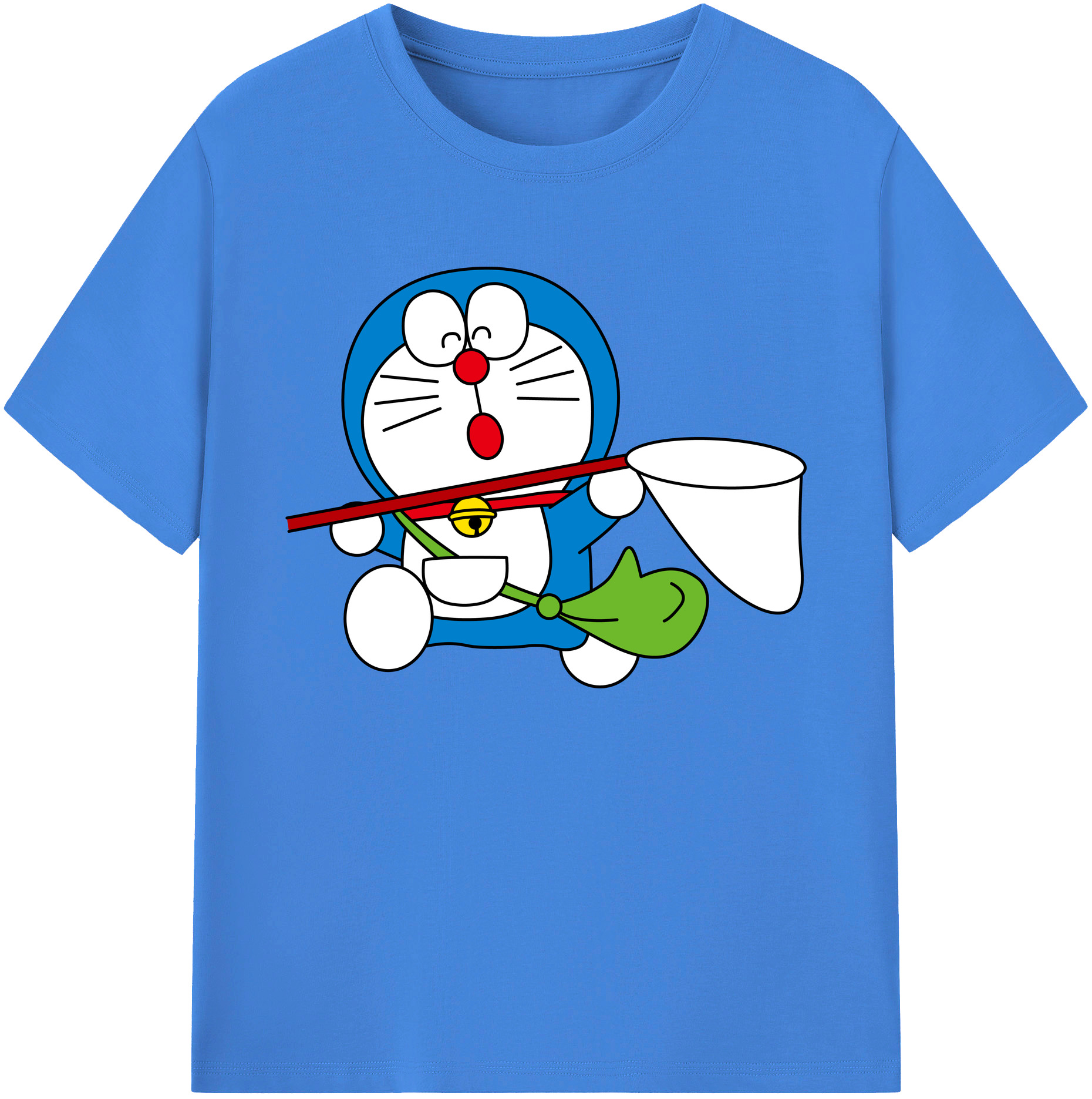 （画像用） ドラえもん Doraemon 綿100％ メンズ半袖Tシャツ｜肌触りやわらか＆通気性
