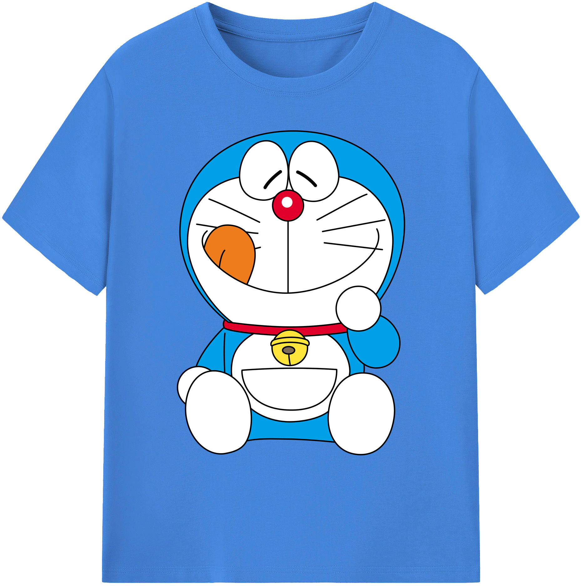 （画像用） ドラえもん Doraemon 綿100％ メンズ半袖Tシャツ｜肌触りやわらか＆通気性
