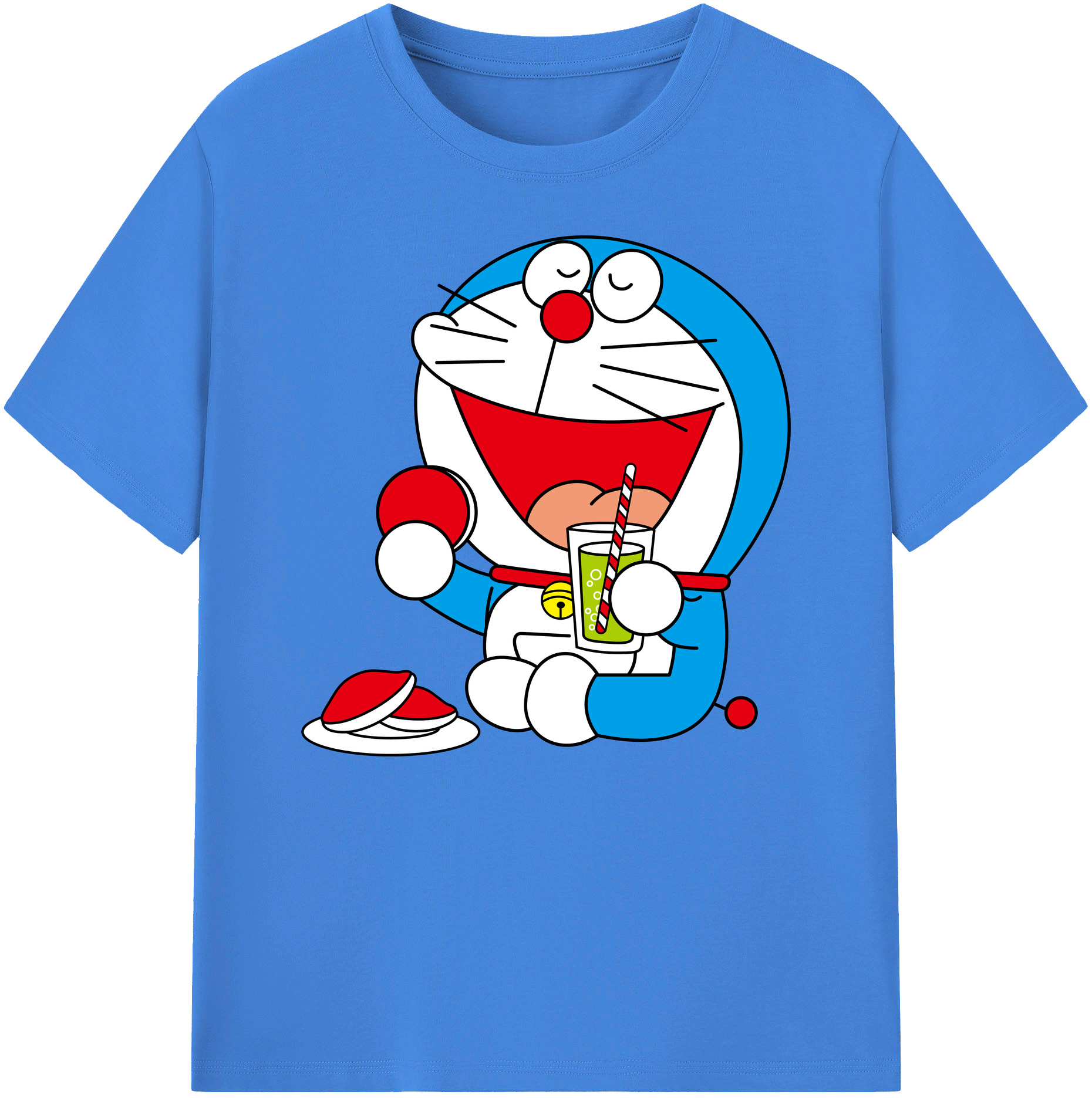 （画像用） ドラえもん Doraemon 綿100％ メンズ半袖Tシャツ｜肌触りやわらか＆通気性
