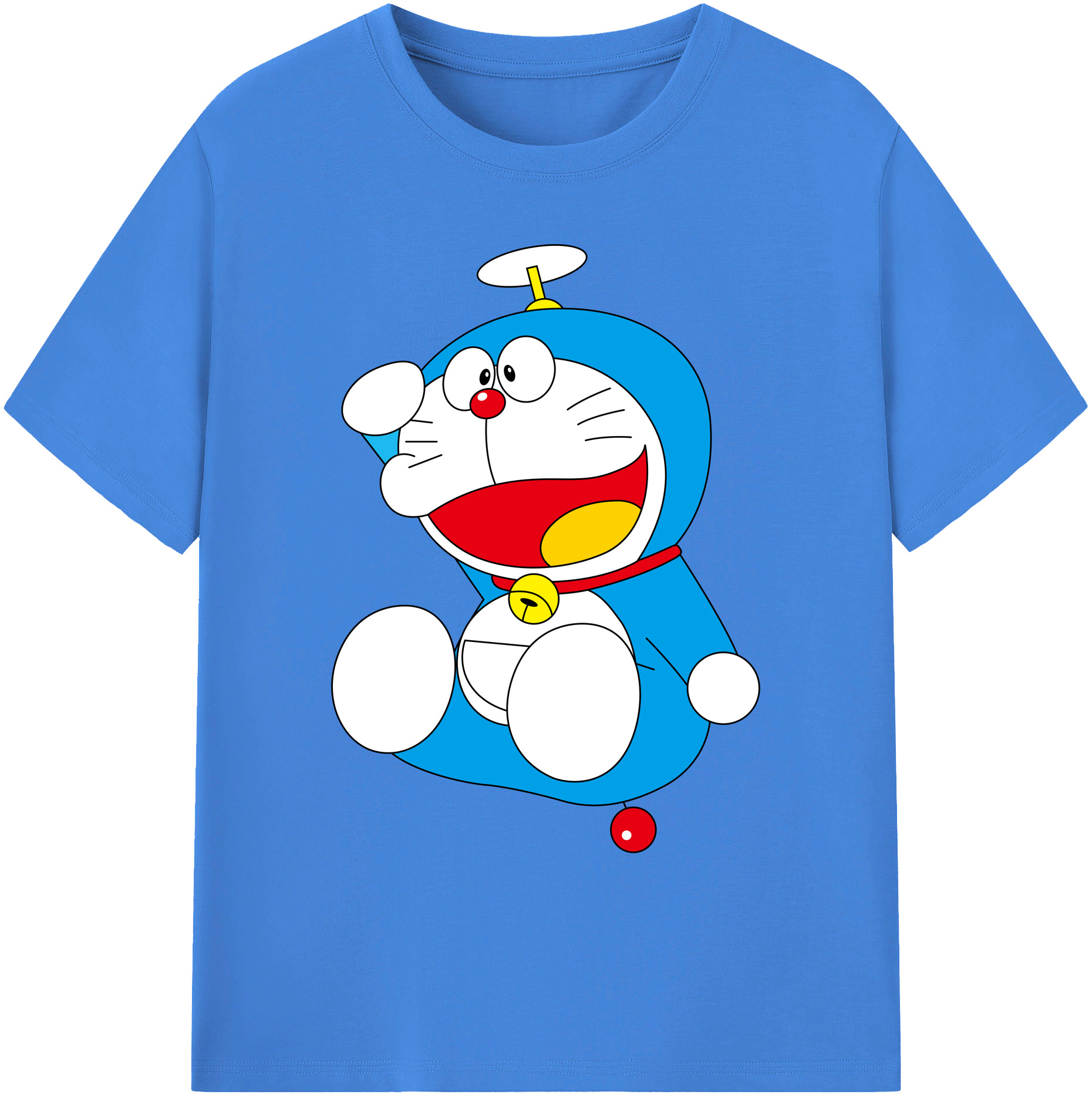 （画像用） ドラえもん Doraemon 綿100％ メンズ半袖Tシャツ｜肌触りやわらか＆通気性