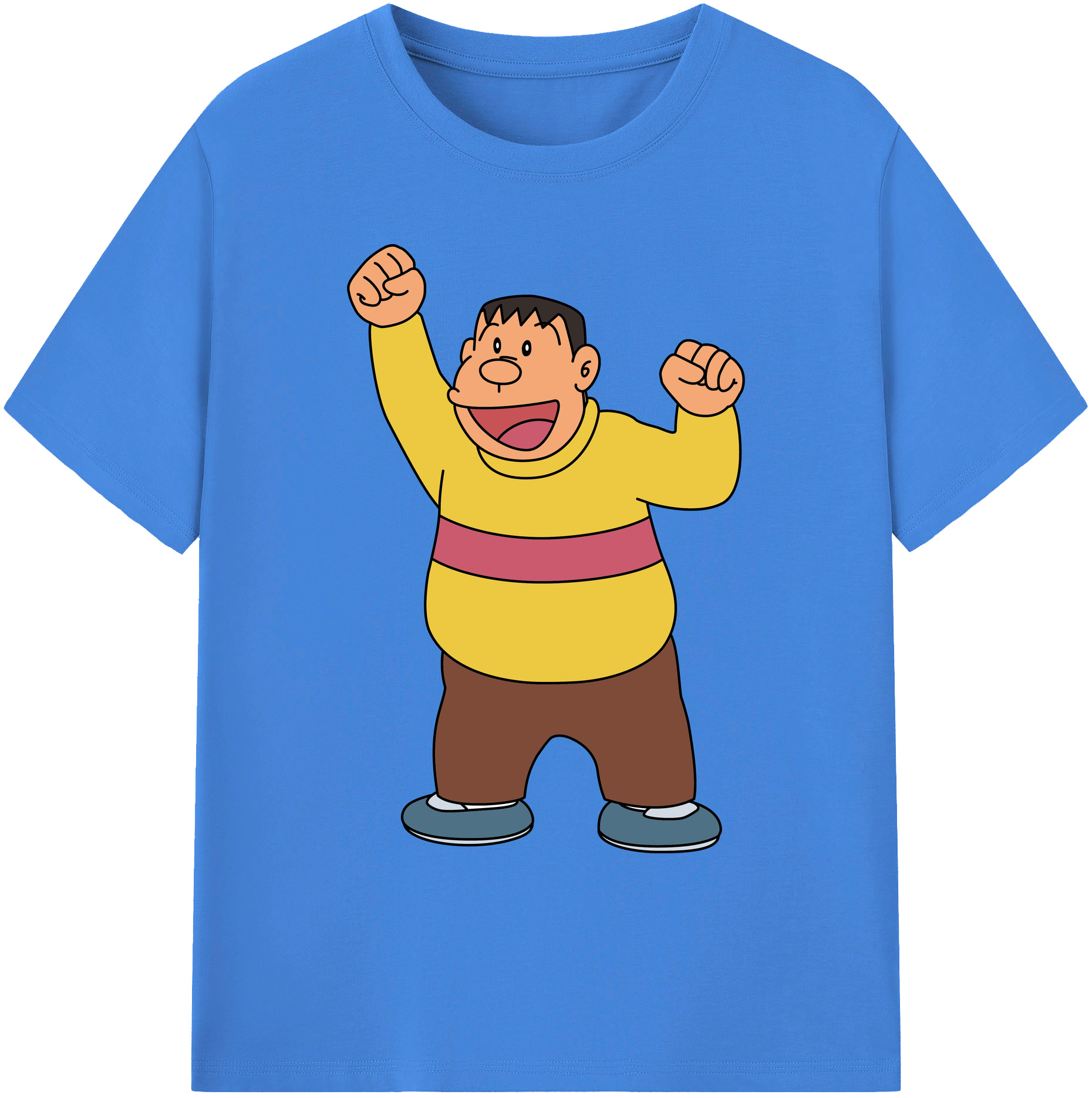 （画像用） ドラえもん 剛田武 Doraemon Gouta Takeshi 綿100％ メンズ半袖Tシャツ｜肌触りやわらか＆通気性