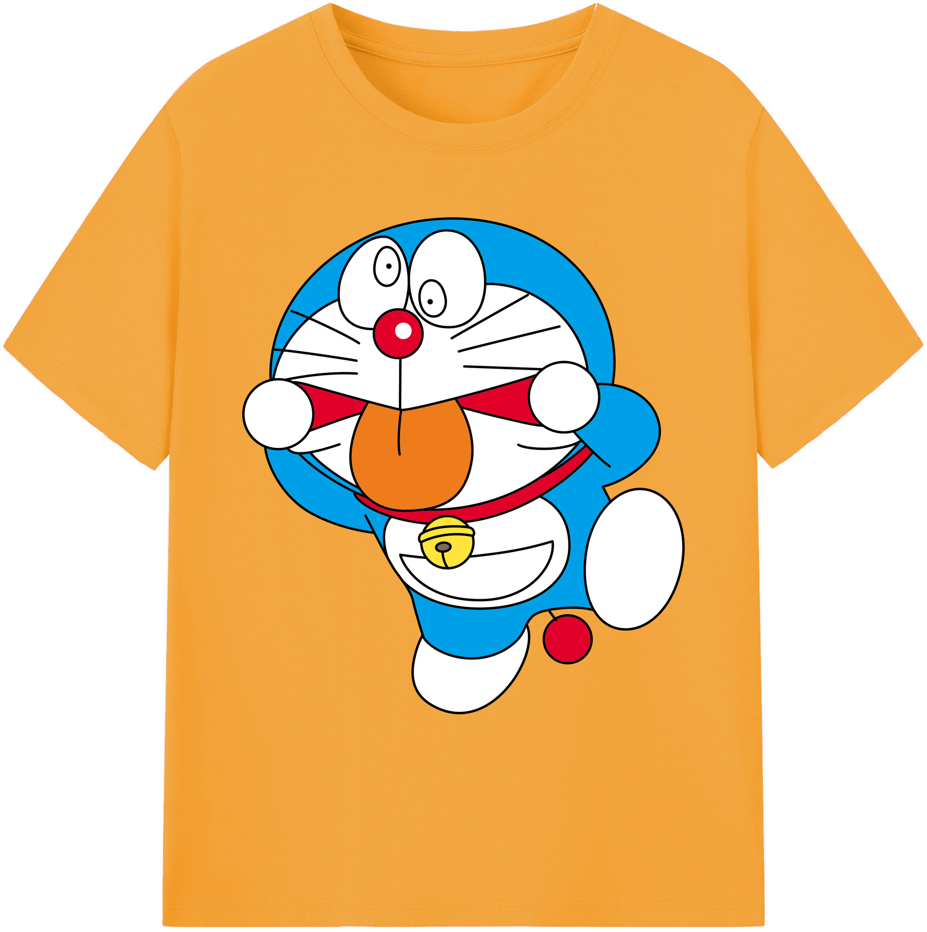 （画像用） ドラえもん Doraemon 綿100％ メンズ半袖Tシャツ｜肌触りやわらか＆通気性
