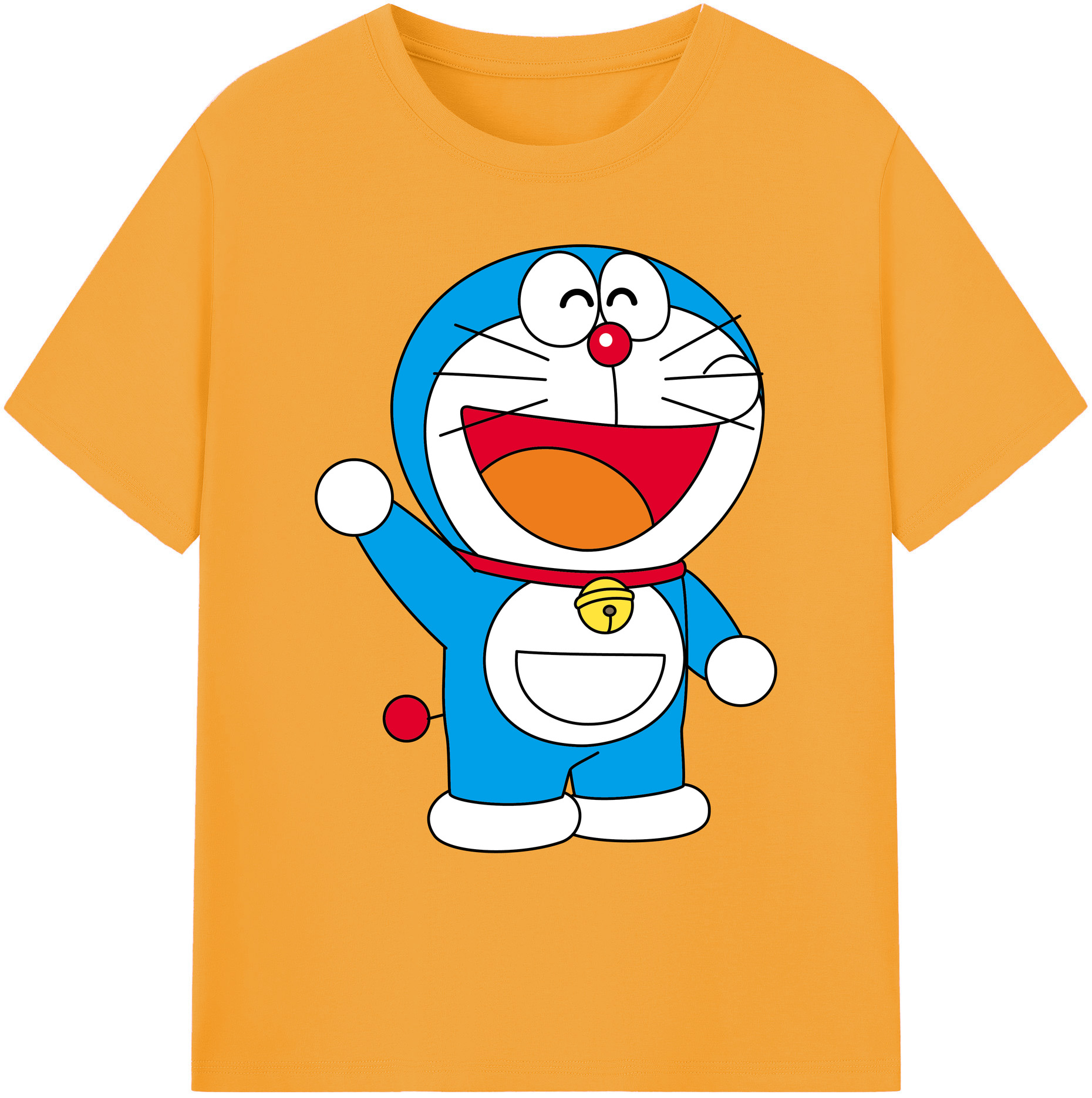 （画像用） ドラえもん Doraemon 綿100％ メンズ半袖Tシャツ｜肌触りやわらか＆通気性