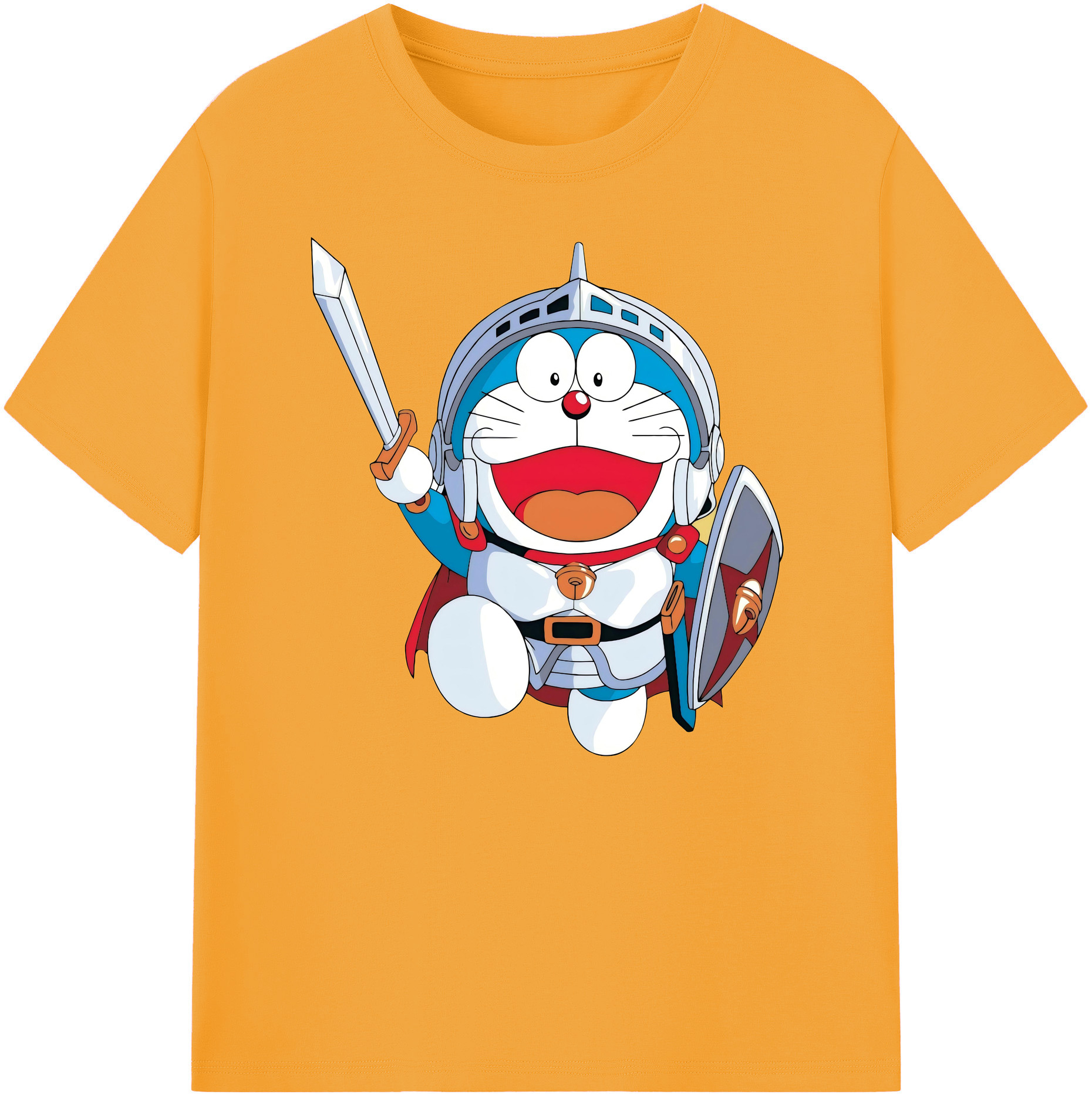 （画像用） ドラえもん Doraemon 綿100％ メンズ半袖Tシャツ｜肌触りやわらか＆通気性