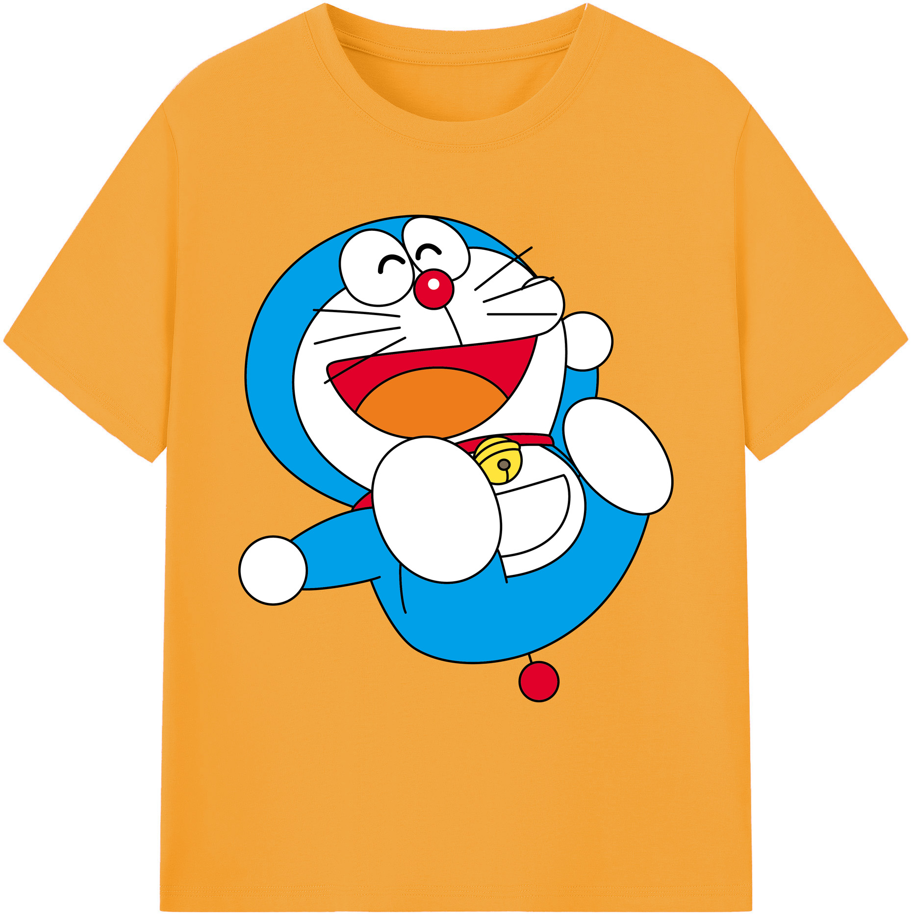 （画像用） ドラえもん Doraemon 綿100％ メンズ半袖Tシャツ｜肌触りやわらか＆通気性