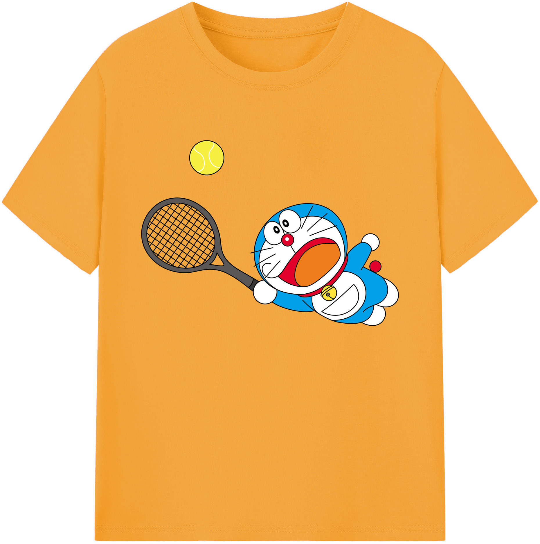（画像用） ドラえもん Doraemon 綿100％ メンズ半袖Tシャツ｜肌触りやわらか＆通気性
