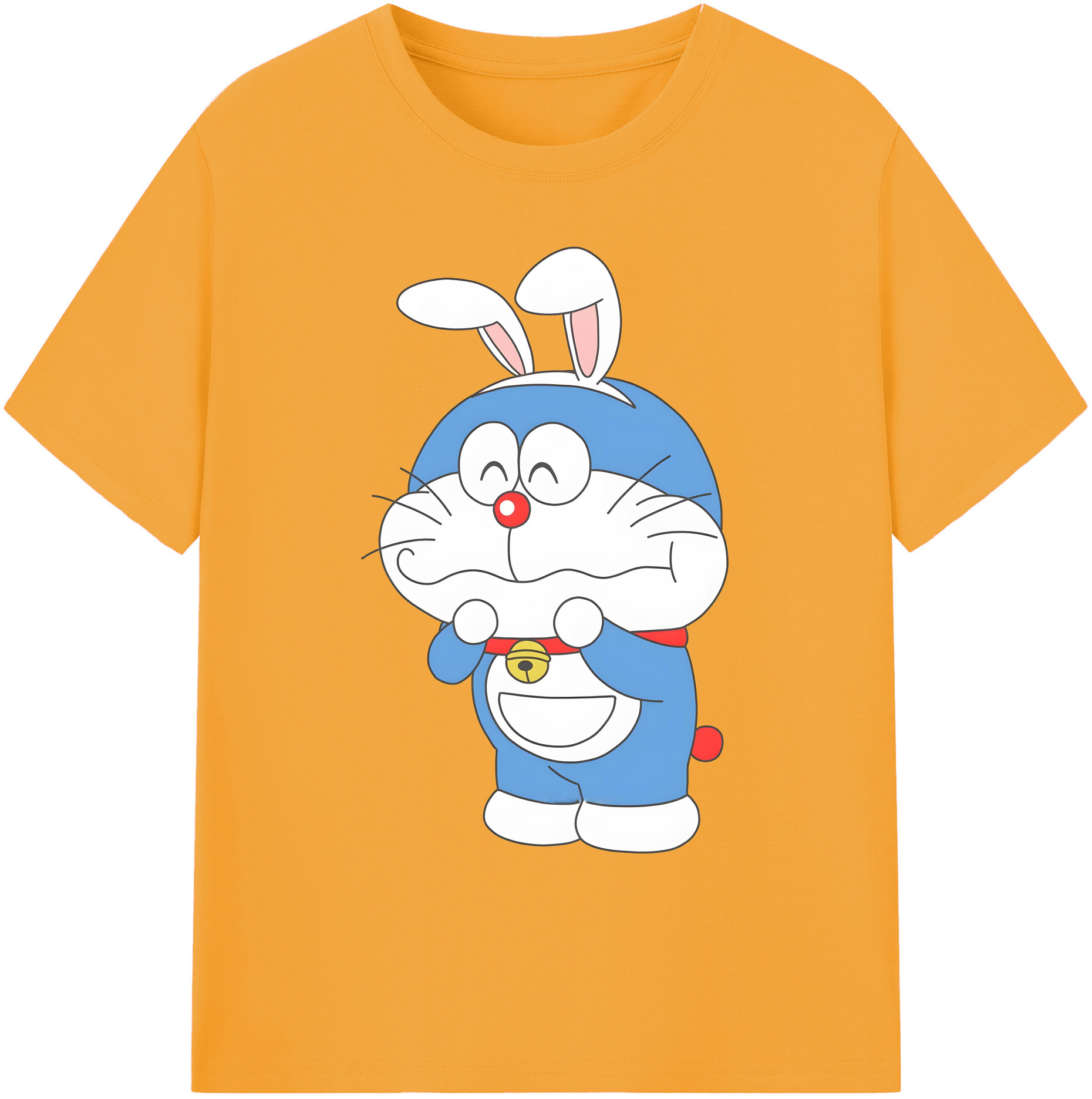 （画像用） ドラえもん Doraemon 綿100％ メンズ半袖Tシャツ｜肌触りやわらか＆通気性