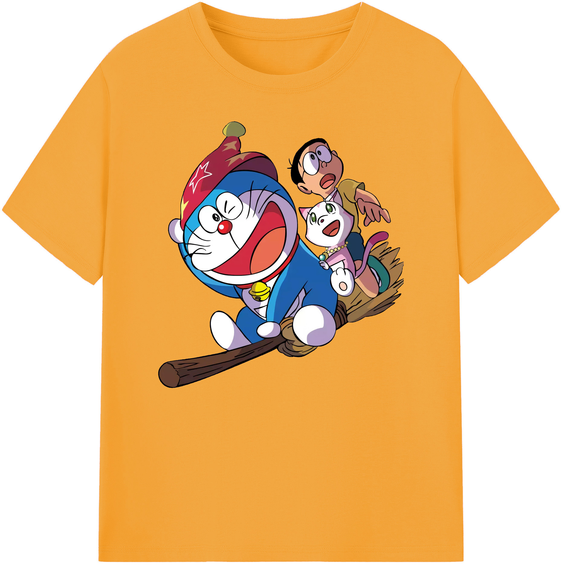（画像用） ドラえもん Doraemon 綿100％ メンズ半袖Tシャツ｜肌触りやわらか＆通気性