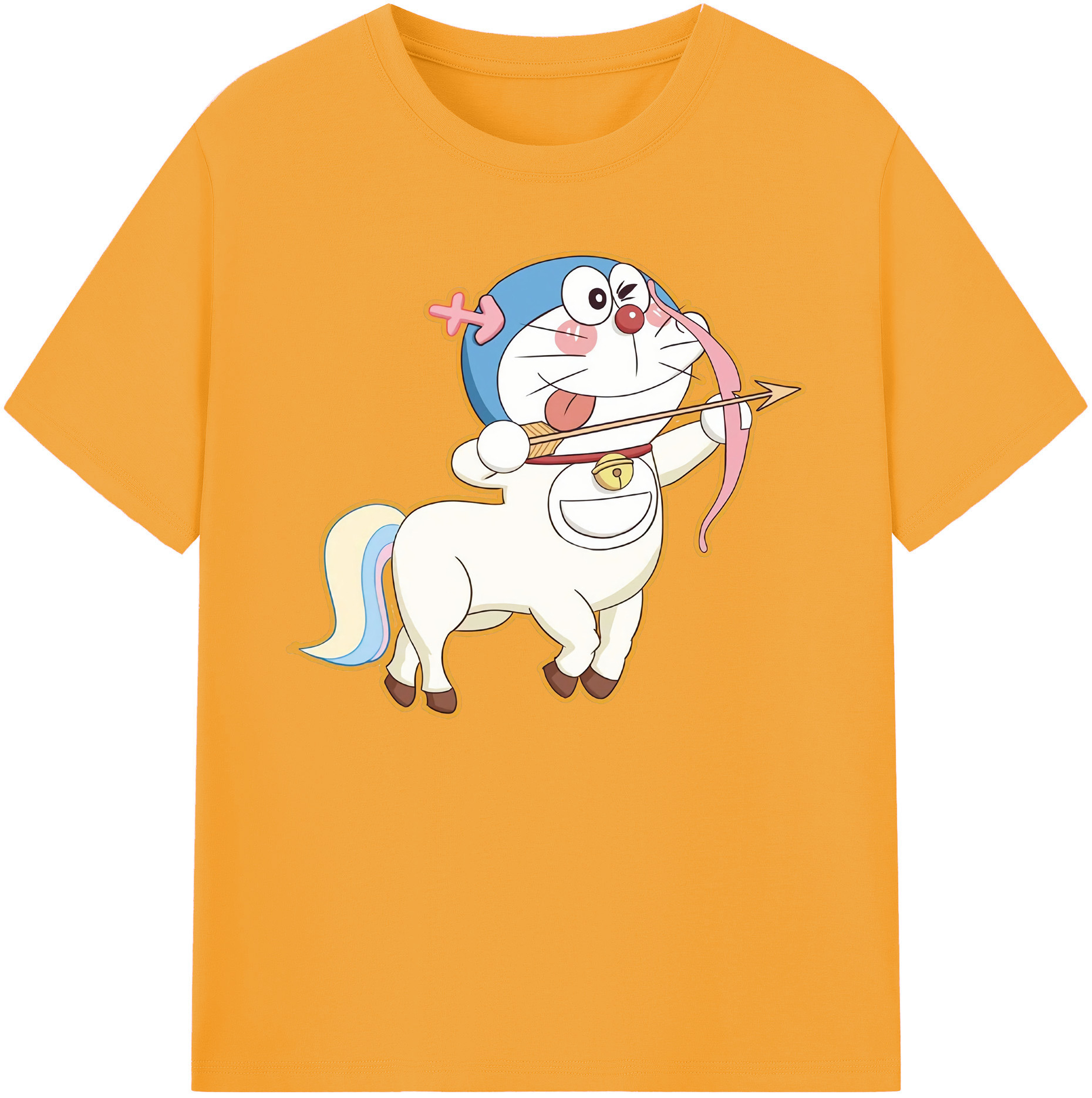 （画像用） ドラえもん Doraemon 綿100％ メンズ半袖Tシャツ｜肌触りやわらか＆通気性