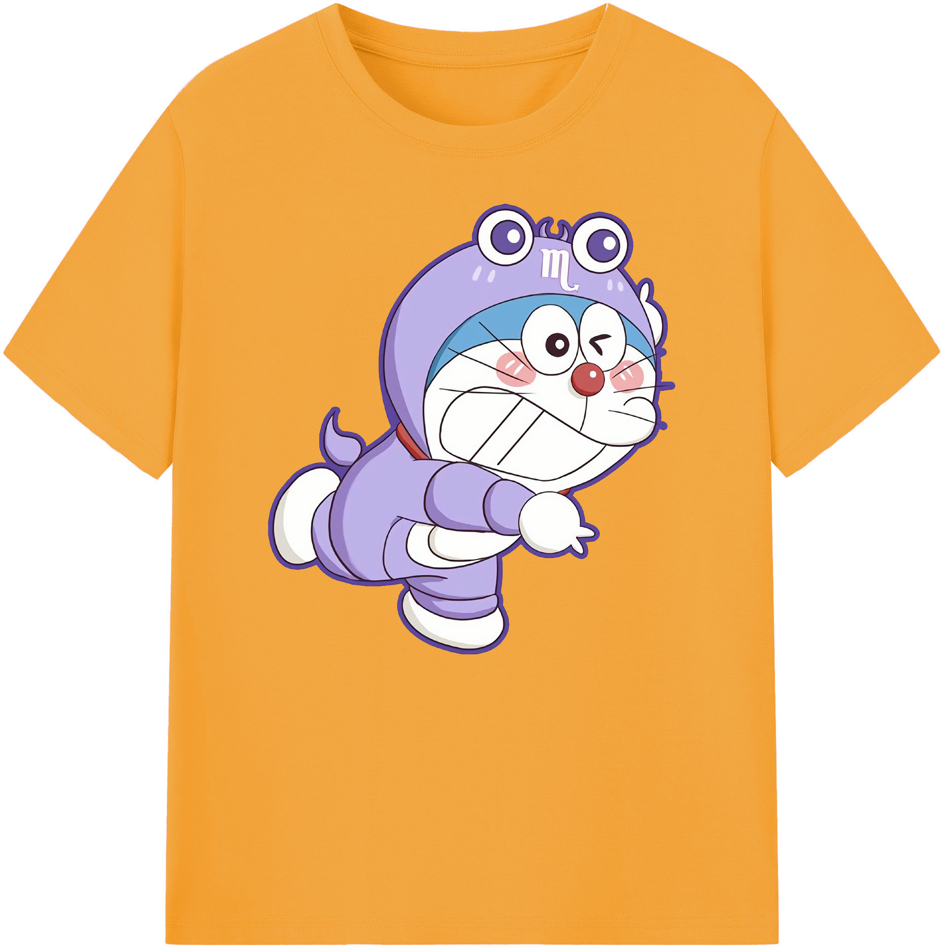 （画像用） ドラえもん Doraemon 綿100％ メンズ半袖Tシャツ｜肌触りやわらか＆通気性