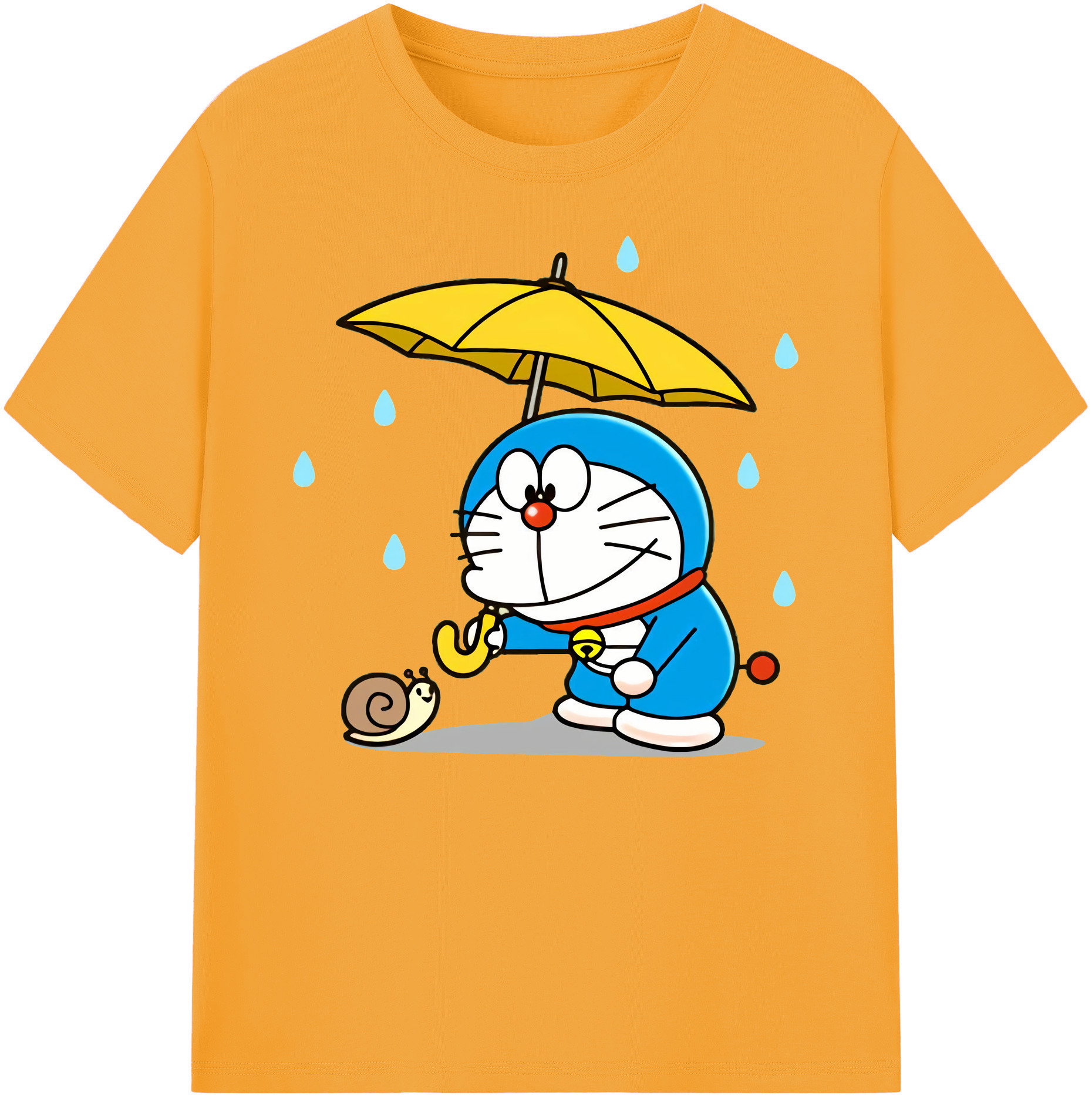 （画像用） ドラえもん Doraemon 綿100％ メンズ半袖Tシャツ｜肌触りやわらか＆通気性