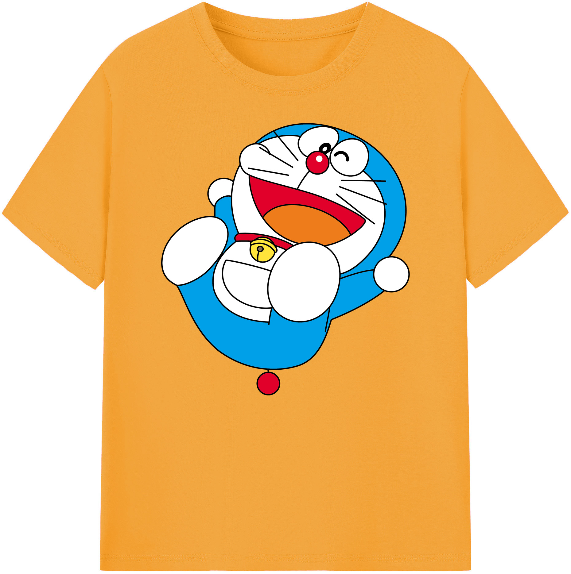 （画像用） ドラえもん Doraemon 綿100％ メンズ半袖Tシャツ｜肌触りやわらか＆通気性