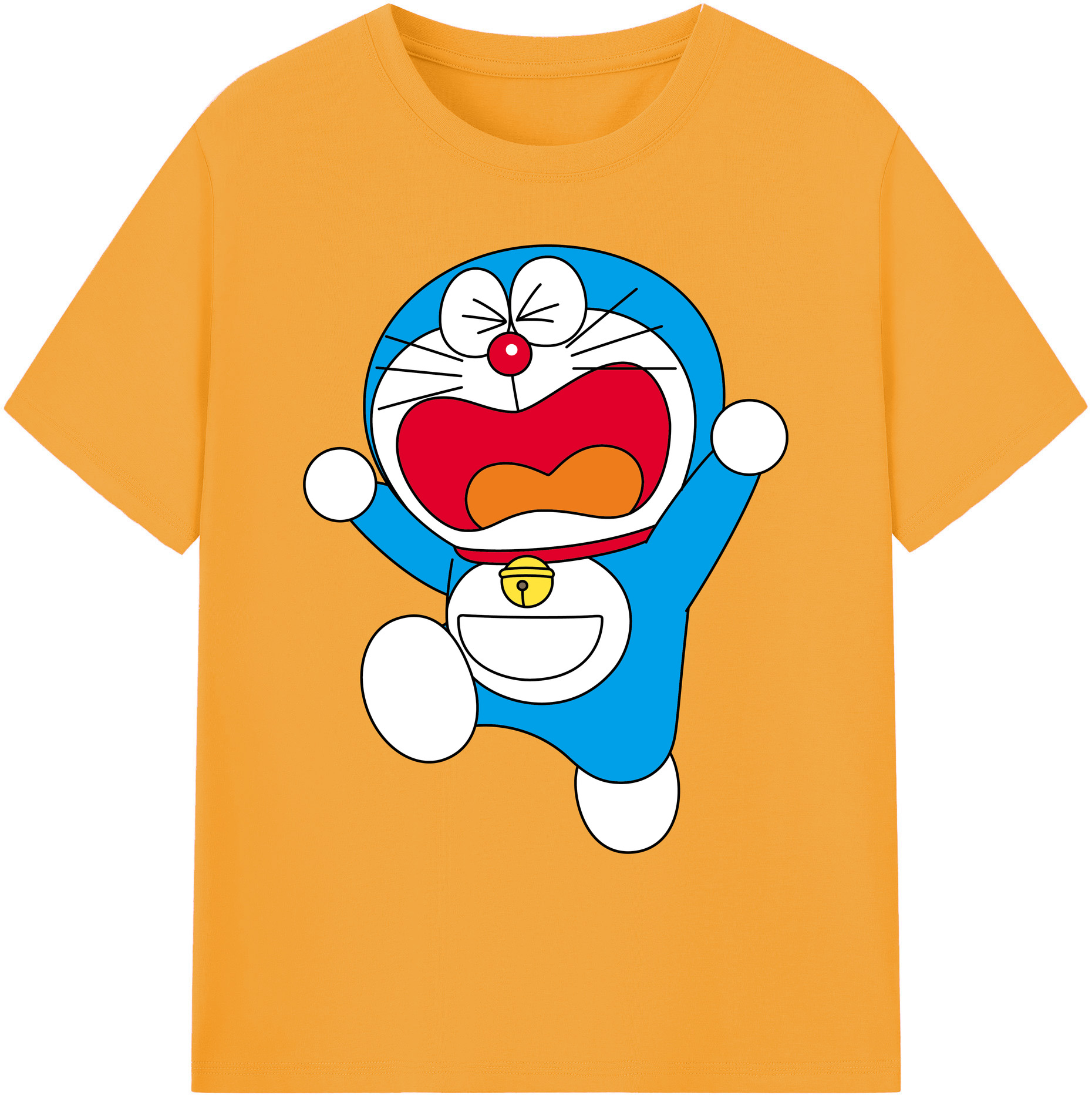 （画像用） ドラえもん Doraemon 綿100％ メンズ半袖Tシャツ｜肌触りやわらか＆通気性