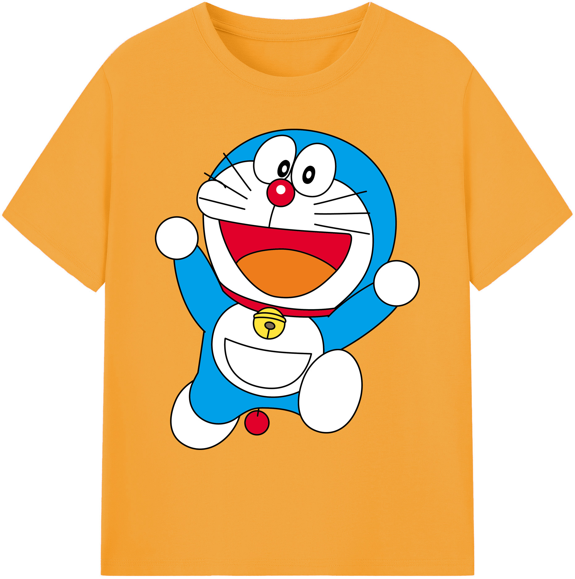 （画像用） ドラえもん Doraemon 綿100％ メンズ半袖Tシャツ｜肌触りやわらか＆通気性
