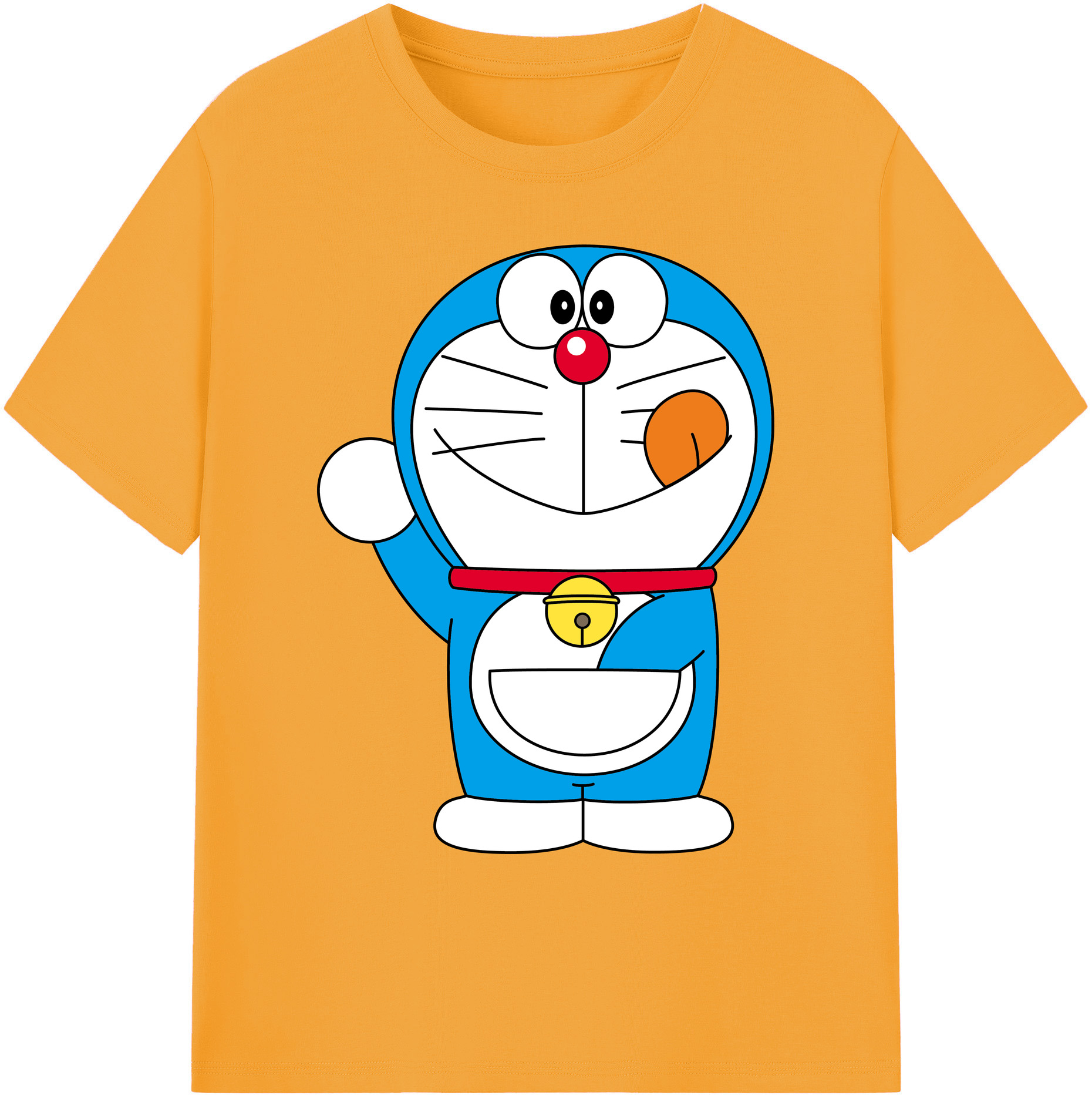 （画像用） ドラえもん Doraemon 綿100％ メンズ半袖Tシャツ｜肌触りやわらか＆通気性