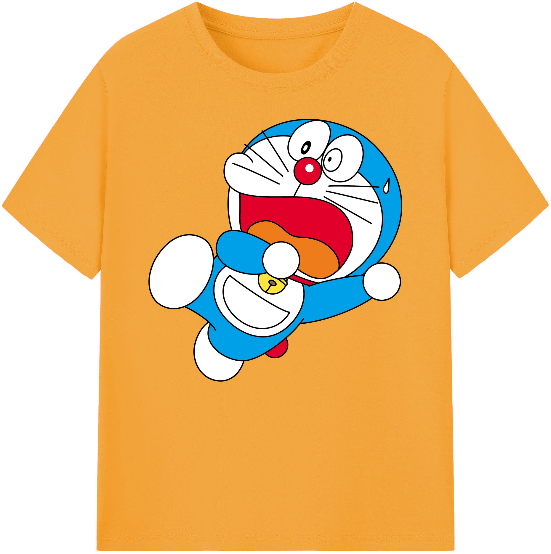 （画像用） ドラえもん Doraemon 綿100％ メンズ半袖Tシャツ｜肌触りやわらか＆通気性