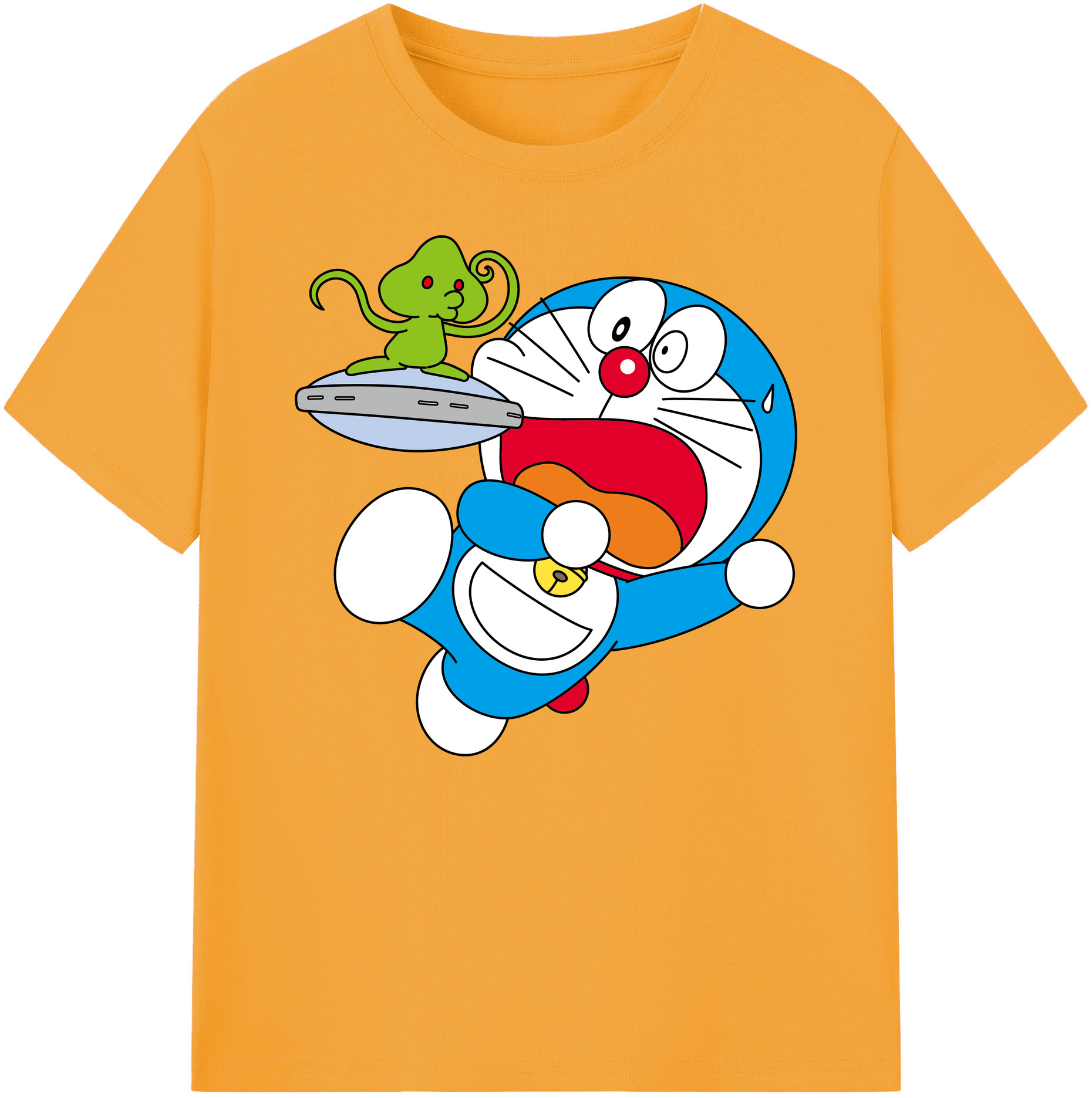（画像用） ドラえもん Doraemon 綿100％ メンズ半袖Tシャツ｜肌触りやわらか＆通気性
