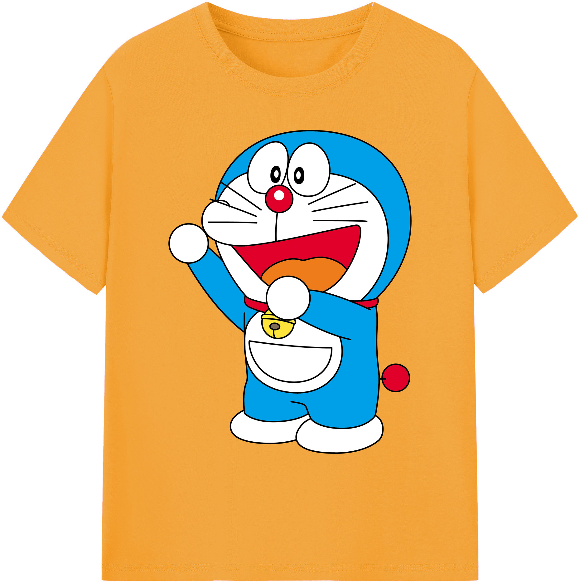 （画像用） ドラえもん Doraemon 綿100％ メンズ半袖Tシャツ｜肌触りやわらか＆通気性