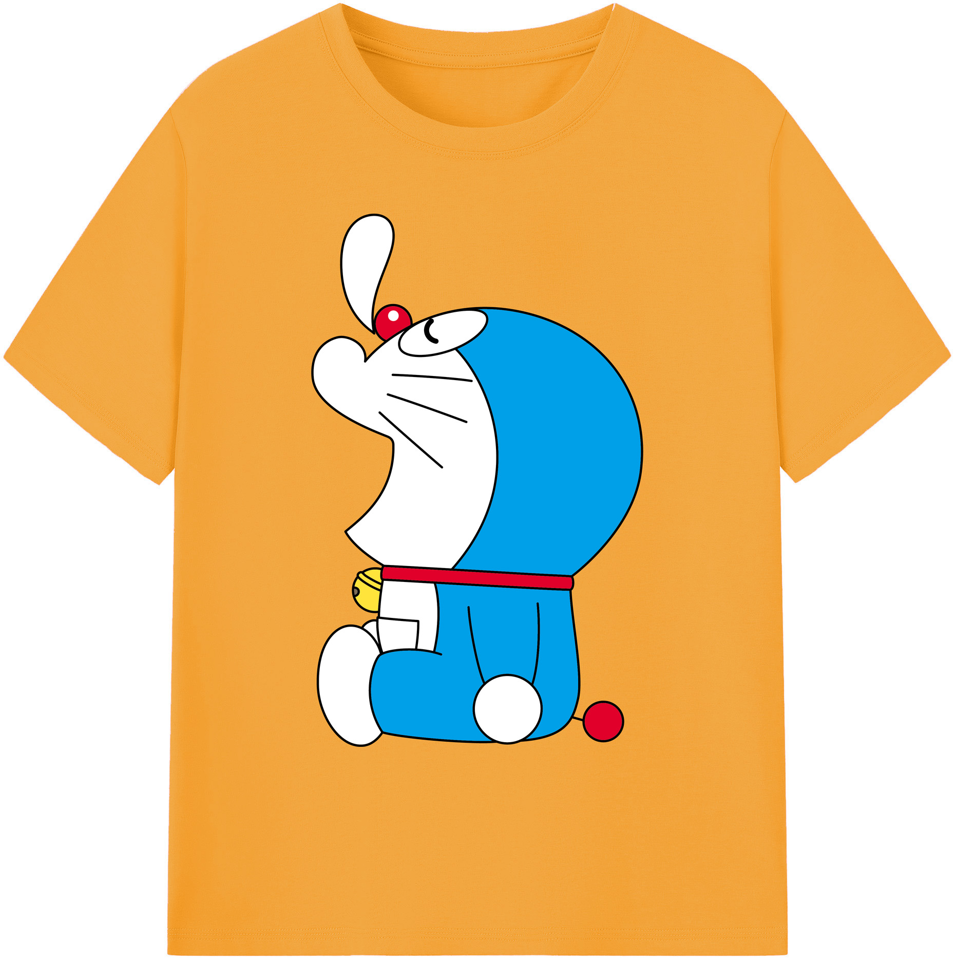 （画像用） ドラえもん Doraemon 綿100％ メンズ半袖Tシャツ｜肌触りやわらか＆通気性