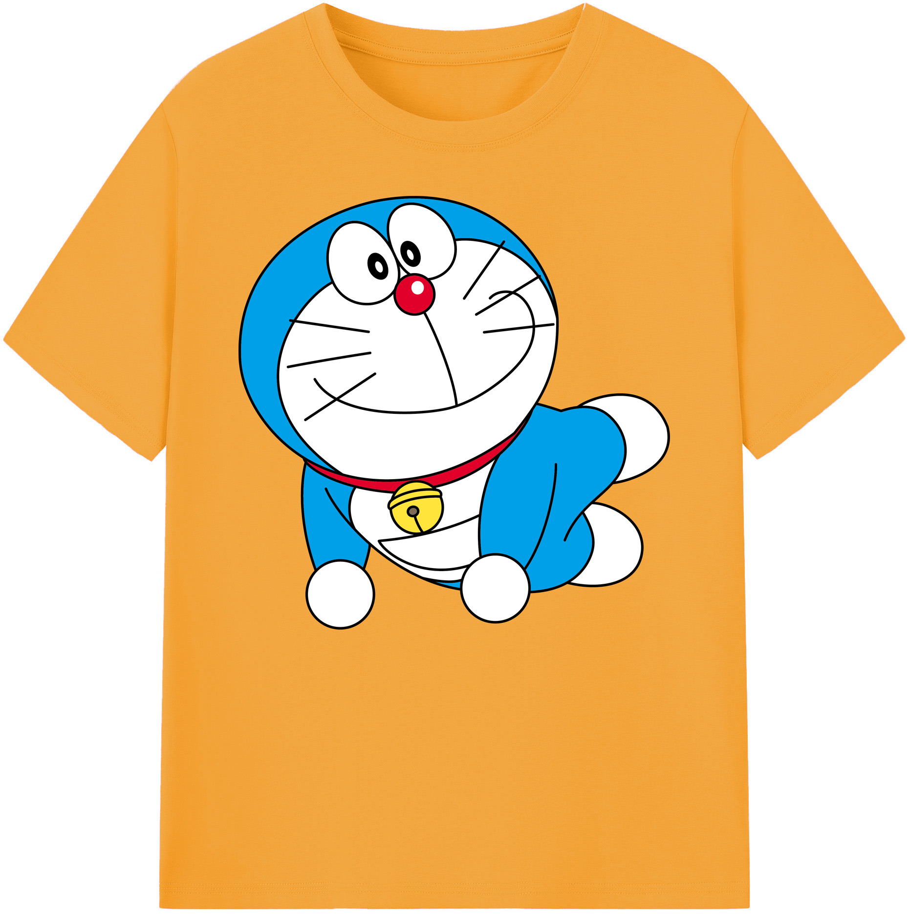 （画像用） ドラえもん Doraemon 綿100％ メンズ半袖Tシャツ｜肌触りやわらか＆通気性