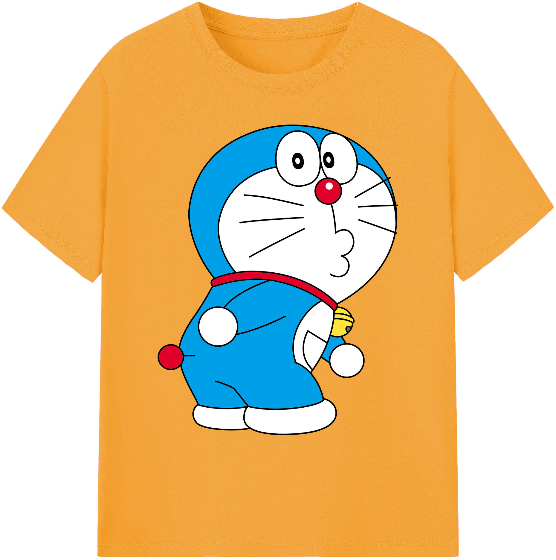 （画像用） ドラえもん Doraemon 綿100％ メンズ半袖Tシャツ｜肌触りやわらか＆通気性