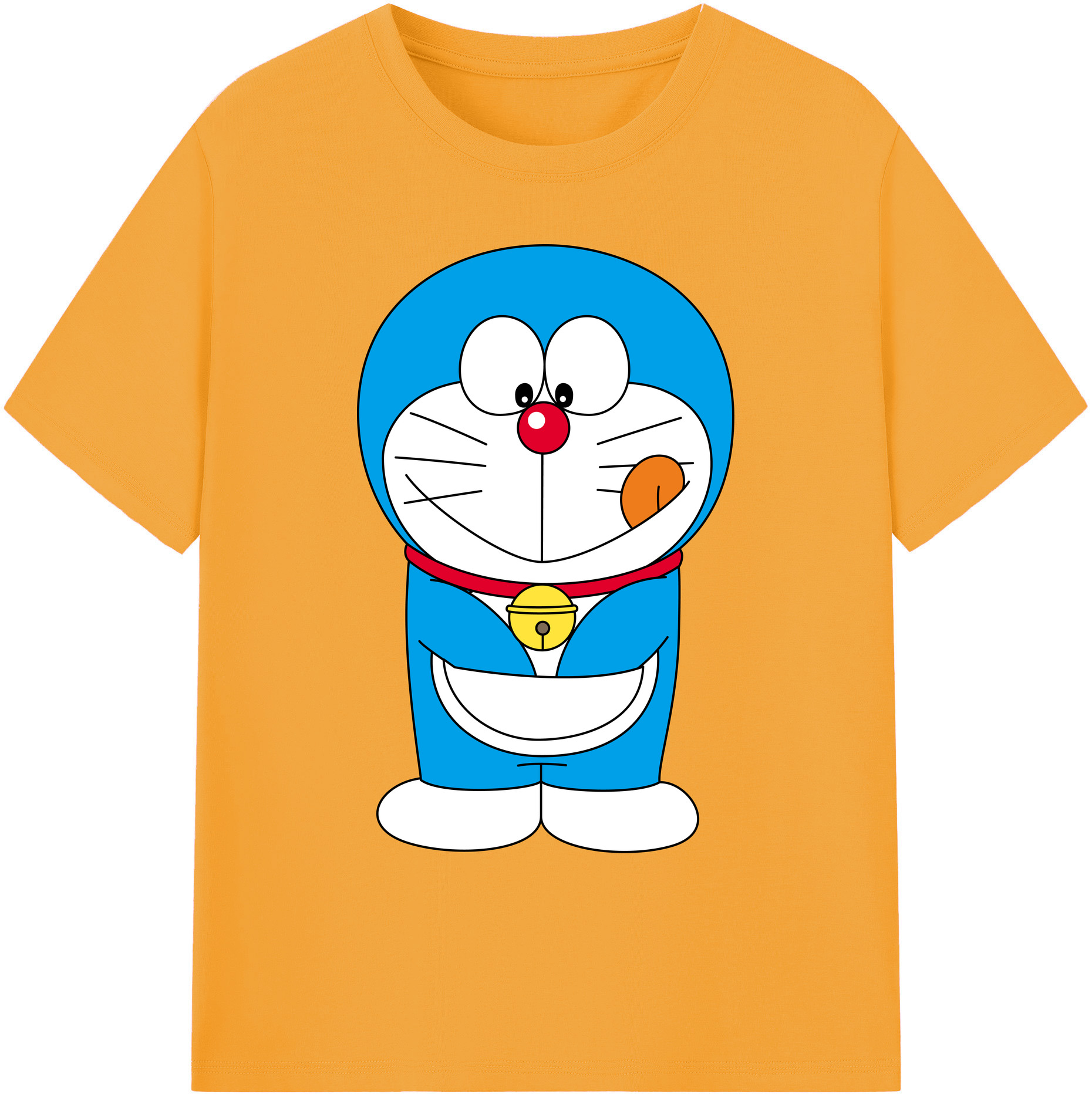 （画像用） ドラえもん Doraemon 綿100％ メンズ半袖Tシャツ｜肌触りやわらか＆通気性