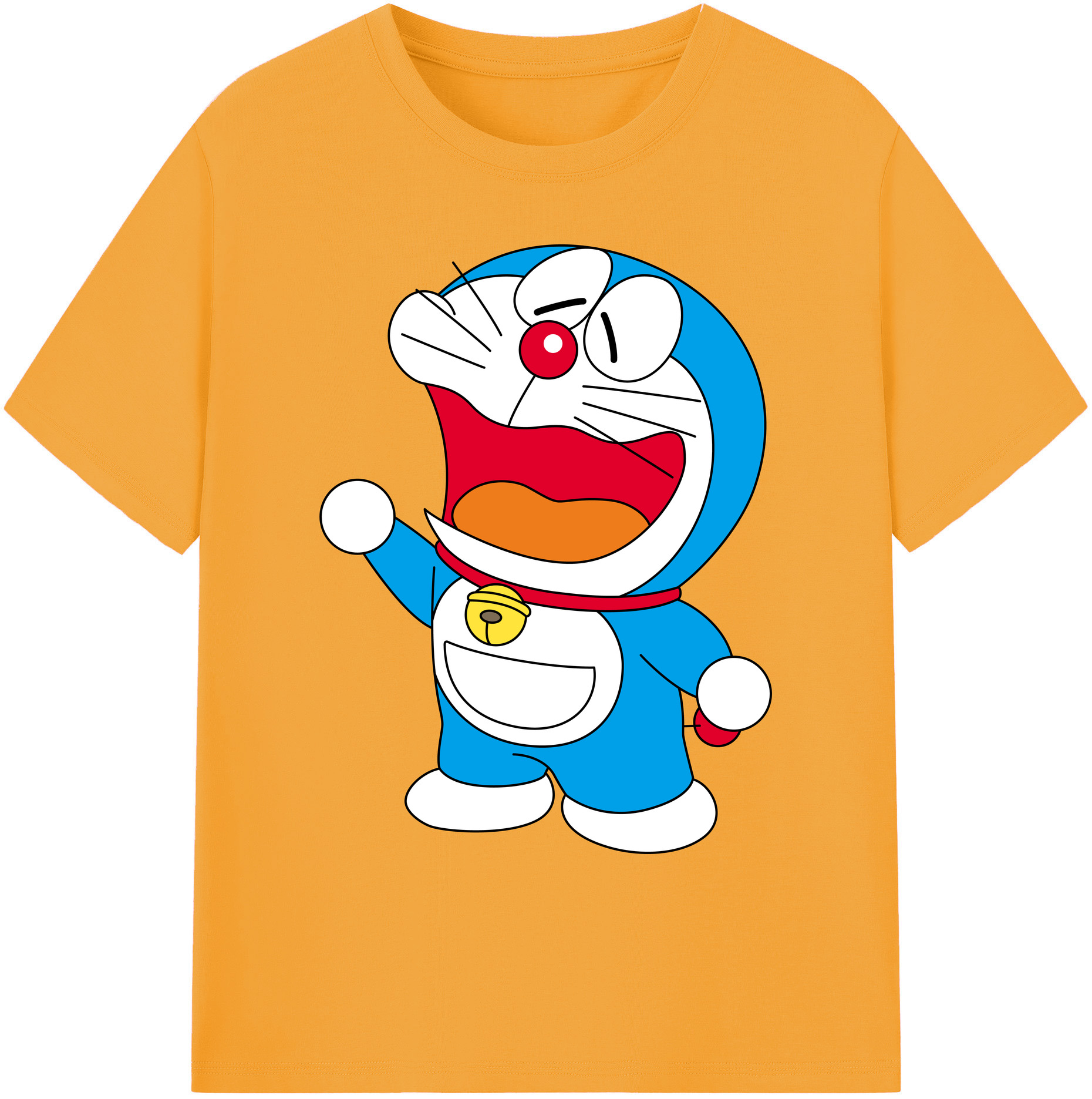 （画像用） ドラえもん Doraemon 綿100％ メンズ半袖Tシャツ｜肌触りやわらか＆通気性