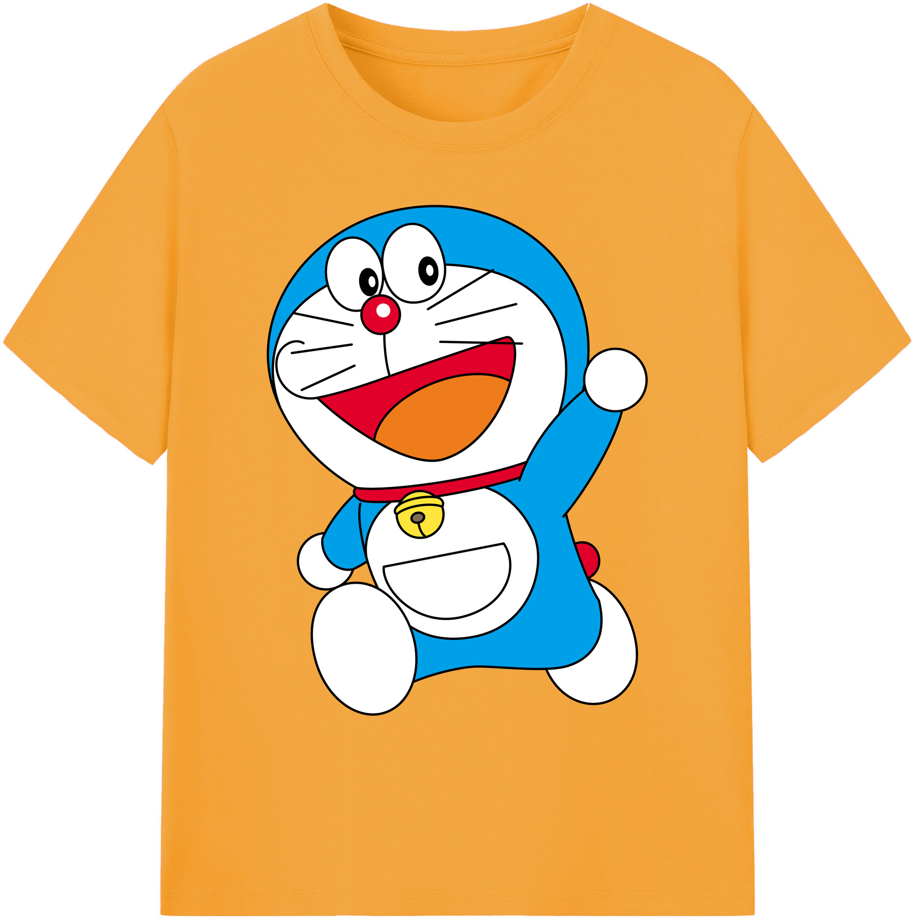 （画像用） ドラえもん Doraemon 綿100％ メンズ半袖Tシャツ｜肌触りやわらか＆通気性