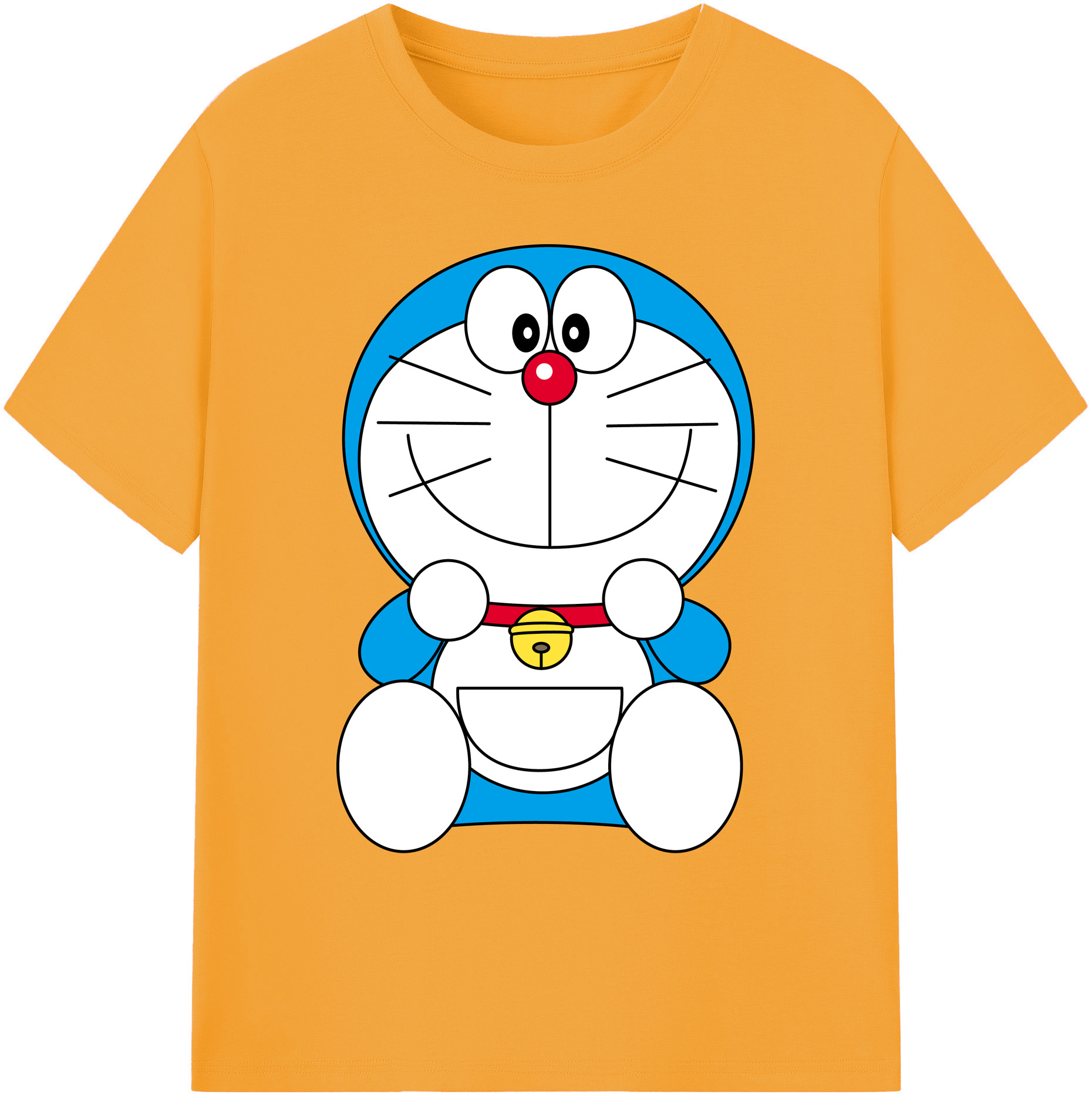 （画像用） ドラえもん Doraemon 綿100％ メンズ半袖Tシャツ｜肌触りやわらか＆通気性
