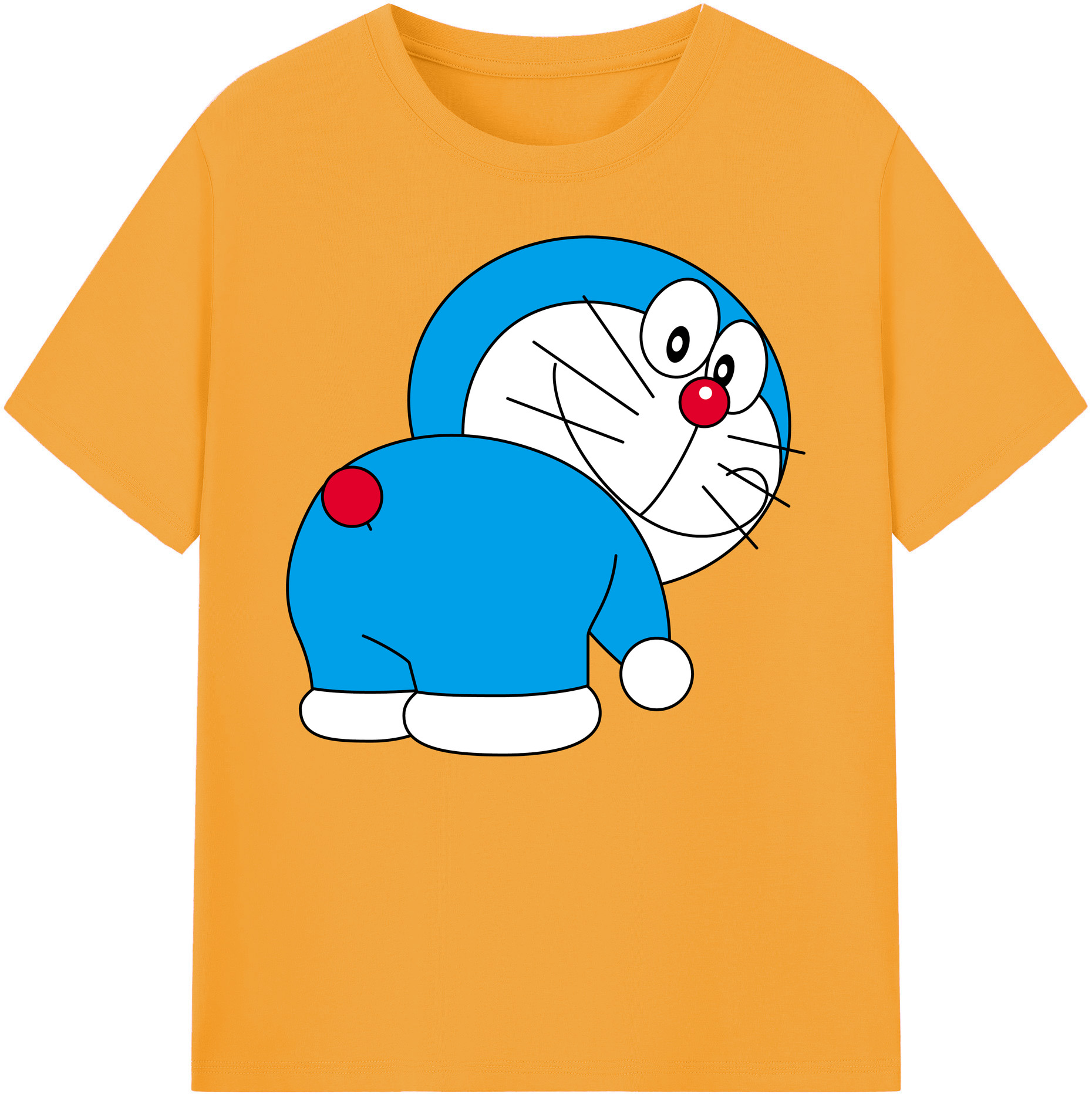 （画像用） ドラえもん Doraemon 綿100％ メンズ半袖Tシャツ｜肌触りやわらか＆通気性
