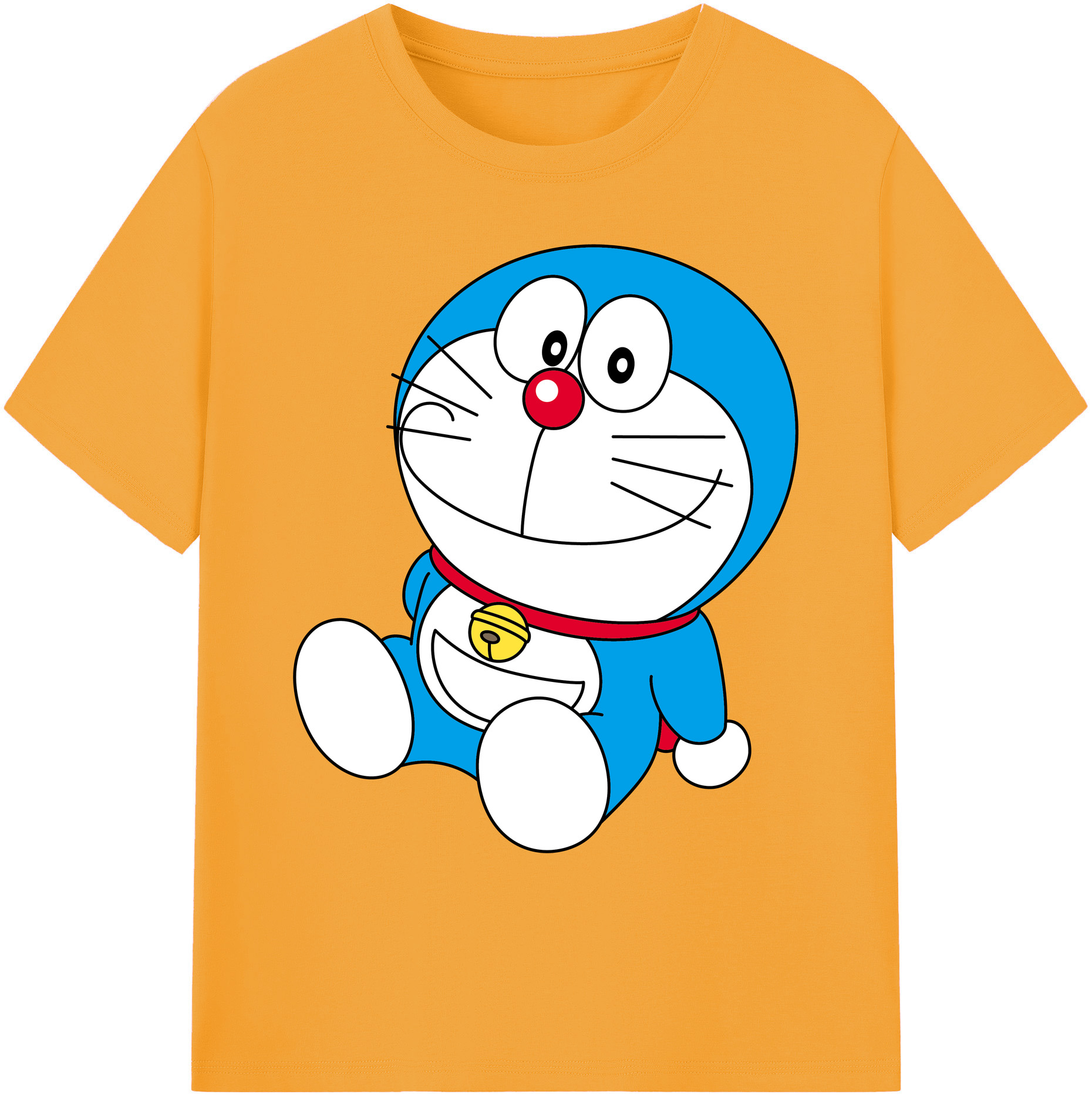 （画像用） ドラえもん Doraemon 綿100％ メンズ半袖Tシャツ｜肌触りやわらか＆通気性