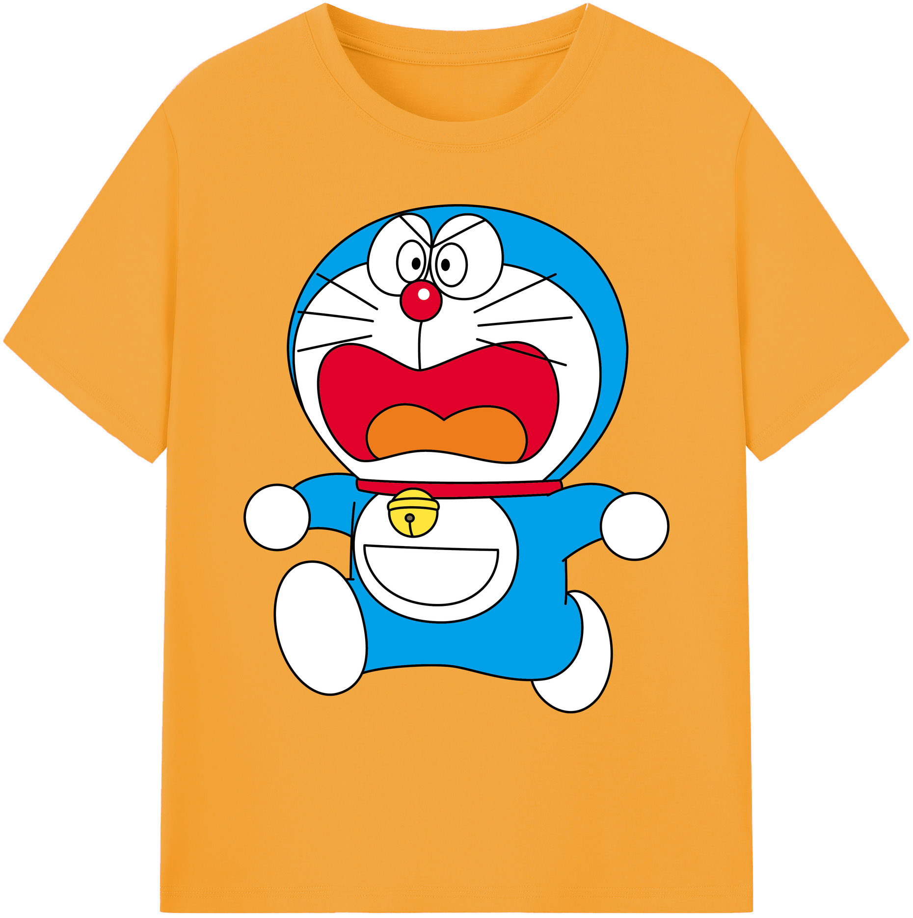 （画像用） ドラえもん Doraemon 綿100％ メンズ半袖Tシャツ｜肌触りやわらか＆通気性
