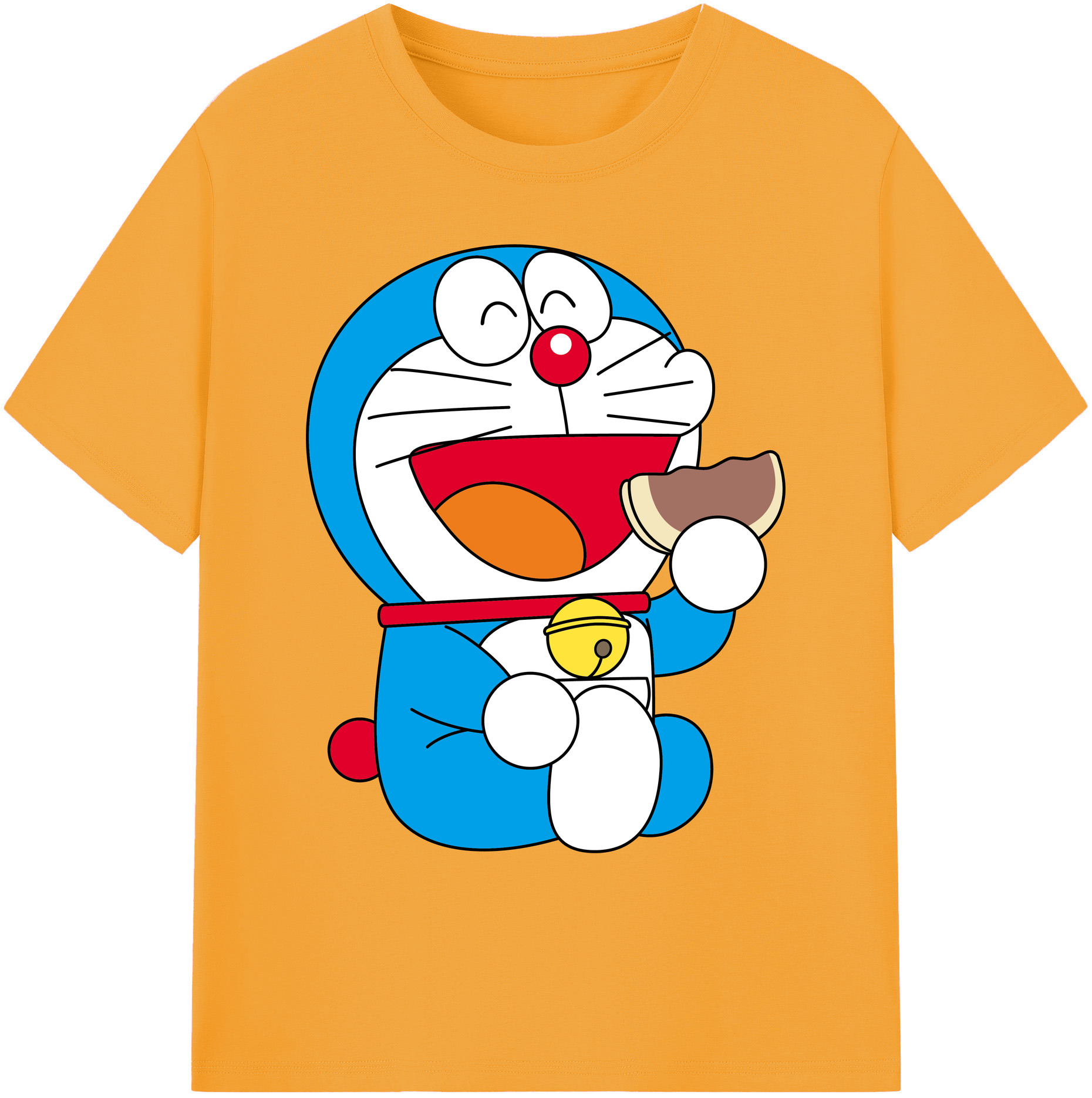 （画像用） ドラえもん Doraemon 綿100％ メンズ半袖Tシャツ｜肌触りやわらか＆通気性