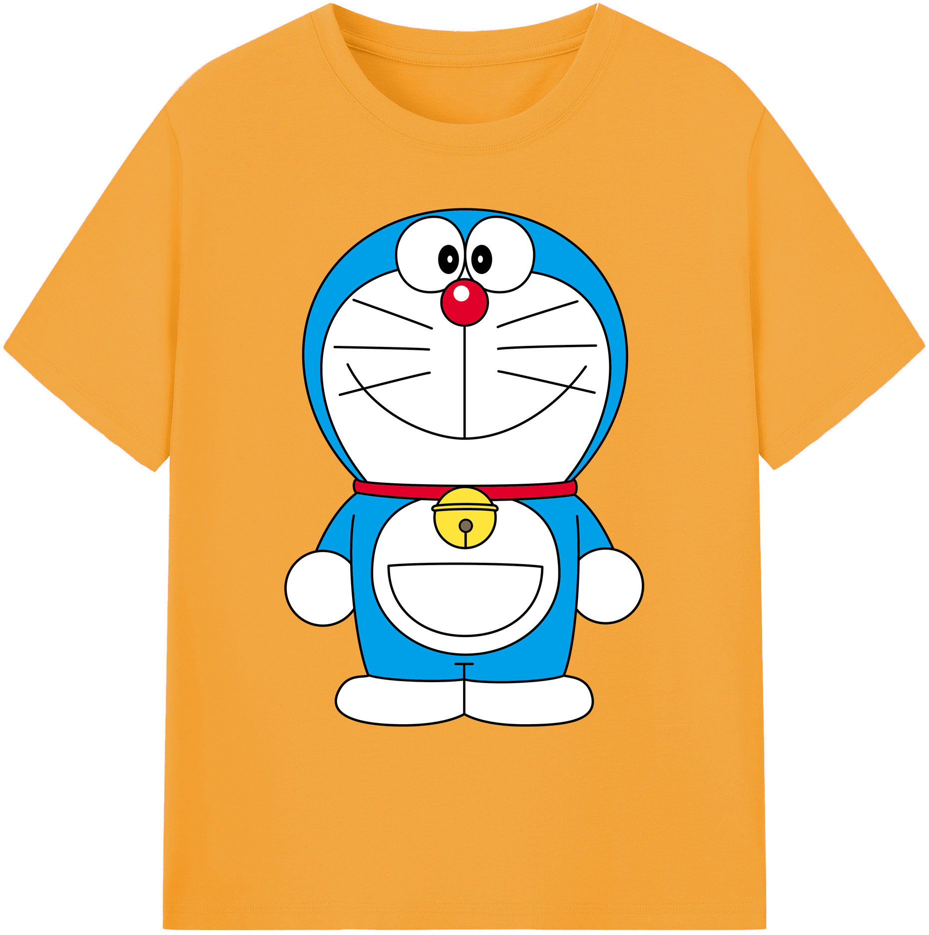 （画像用） ドラえもん Doraemon 綿100％ メンズ半袖Tシャツ｜肌触りやわらか＆通気性