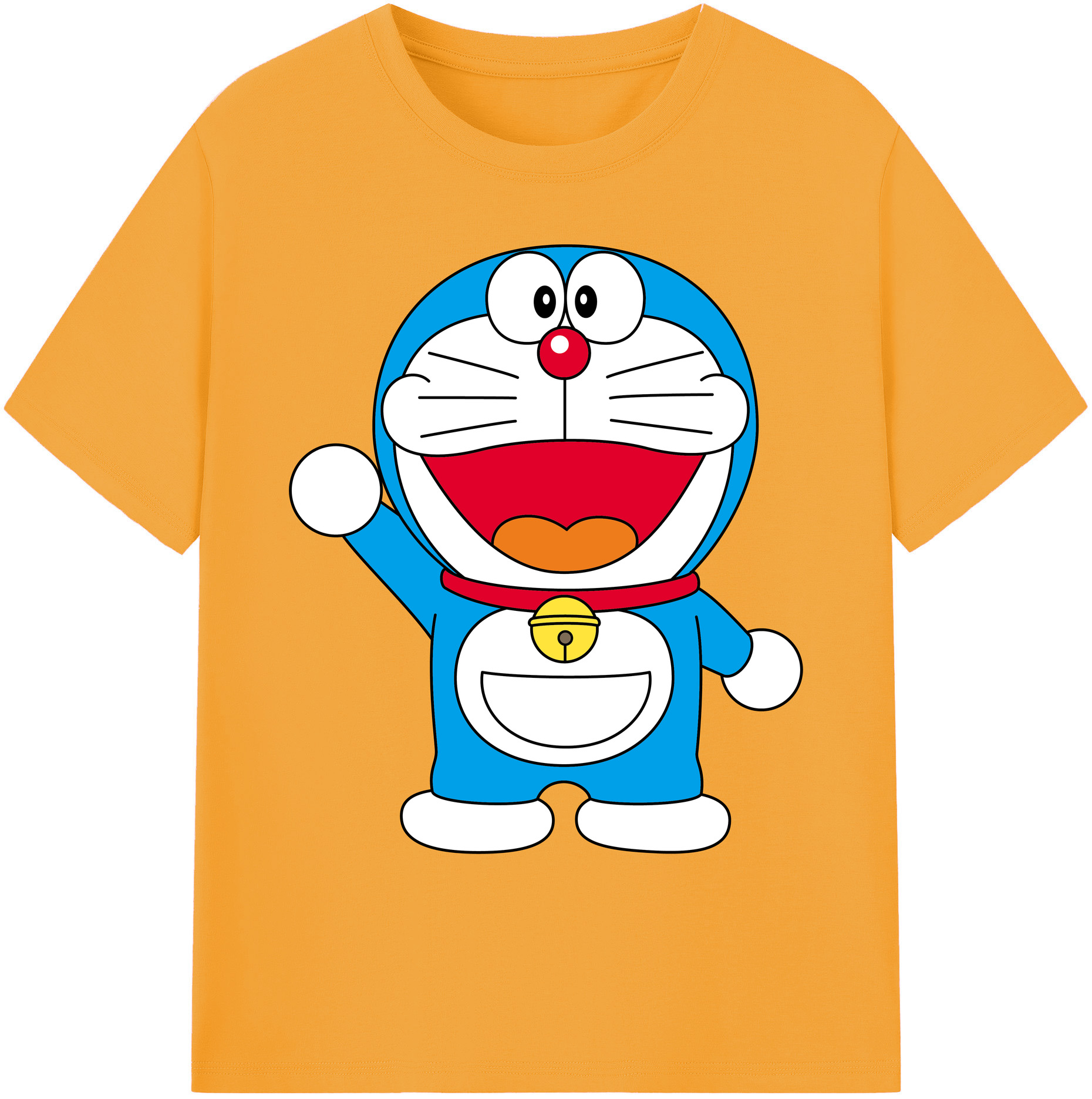（画像用） ドラえもん Doraemon 綿100％ メンズ半袖Tシャツ｜肌触りやわらか＆通気性