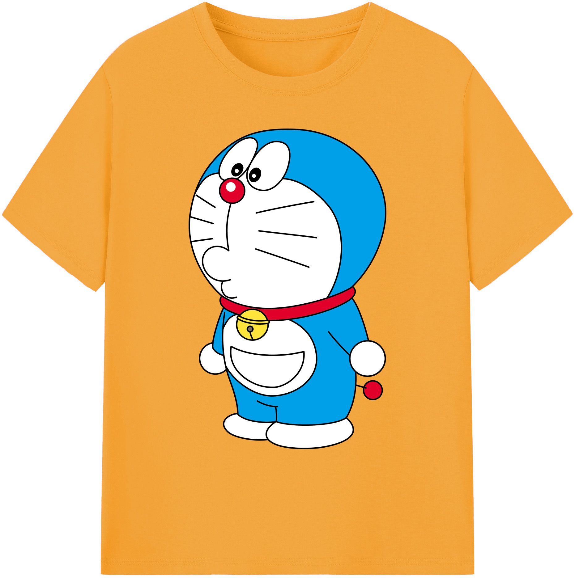 （画像用） ドラえもん Doraemon 綿100％ メンズ半袖Tシャツ｜肌触りやわらか＆通気性