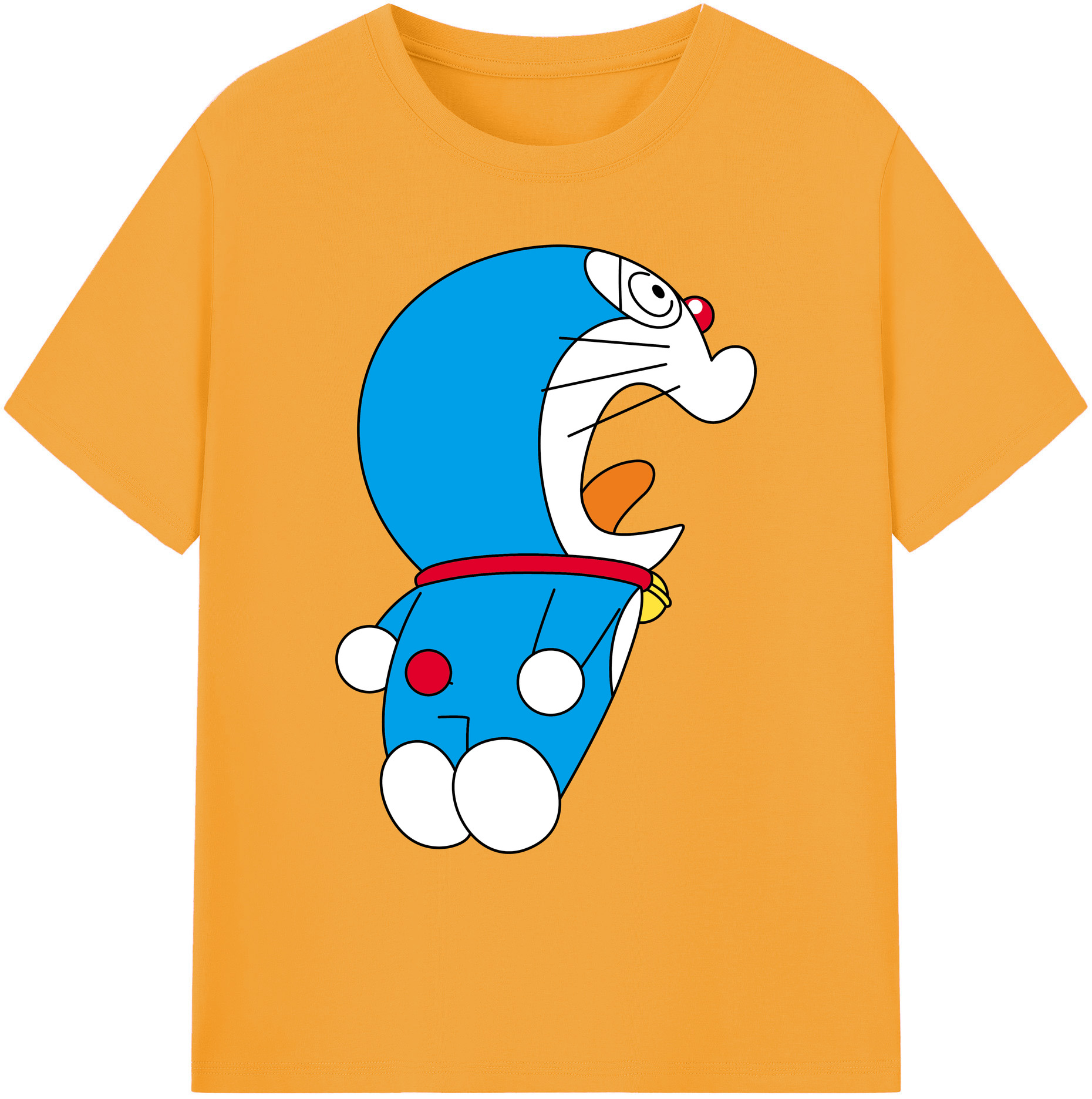 （画像用） ドラえもん Doraemon 綿100％ メンズ半袖Tシャツ｜肌触りやわらか＆通気性