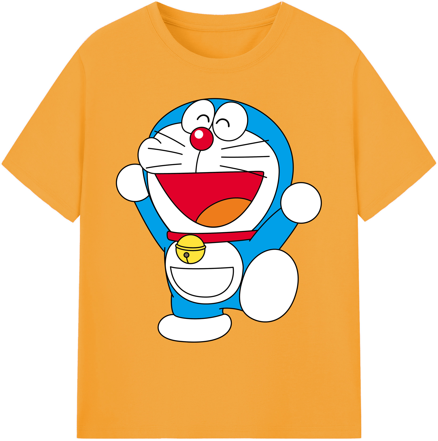 （画像用） ドラえもん Doraemon 綿100％ メンズ半袖Tシャツ｜肌触りやわらか＆通気性