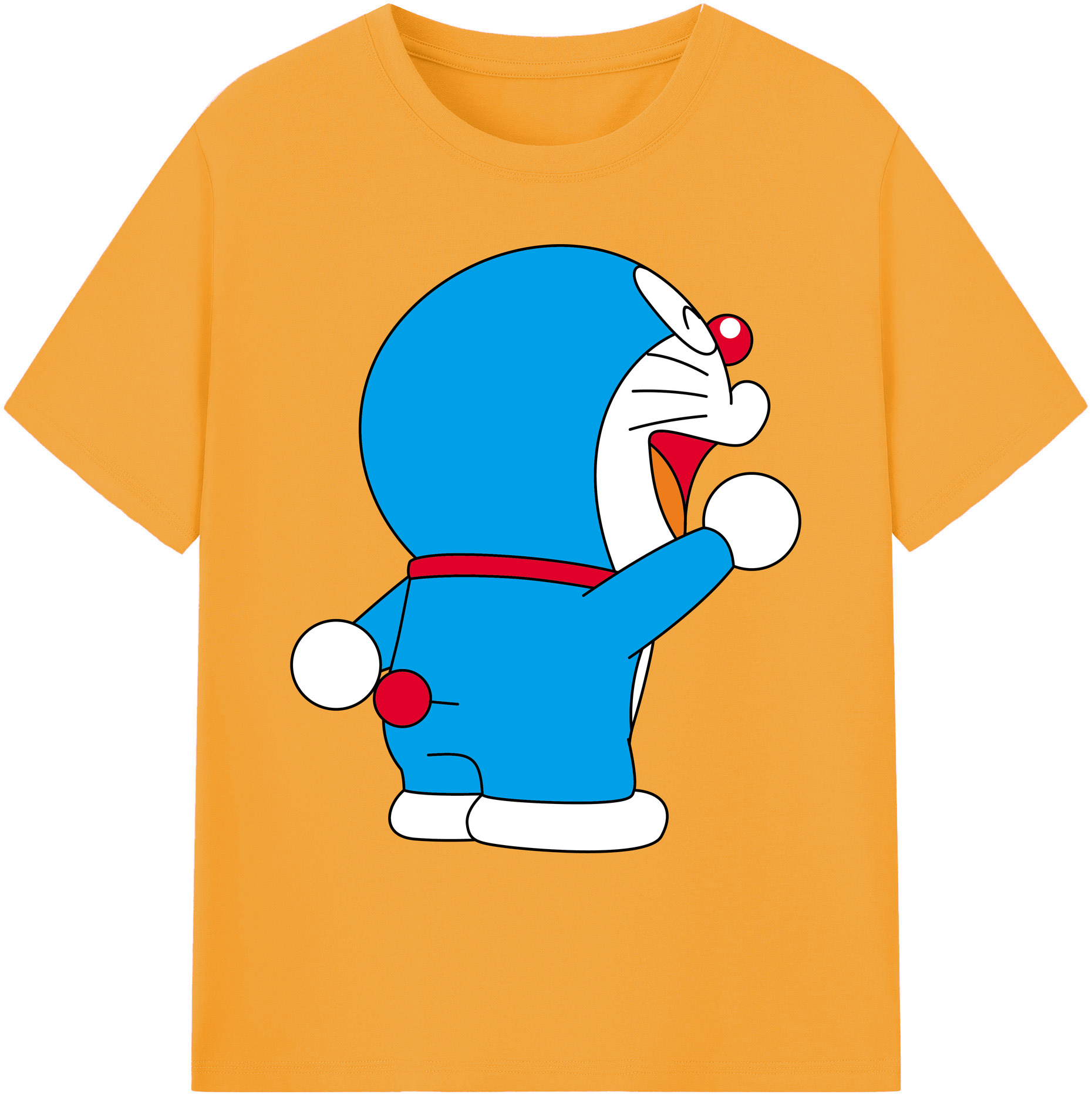 （画像用） ドラえもん Doraemon 綿100％ メンズ半袖Tシャツ｜肌触りやわらか＆通気性