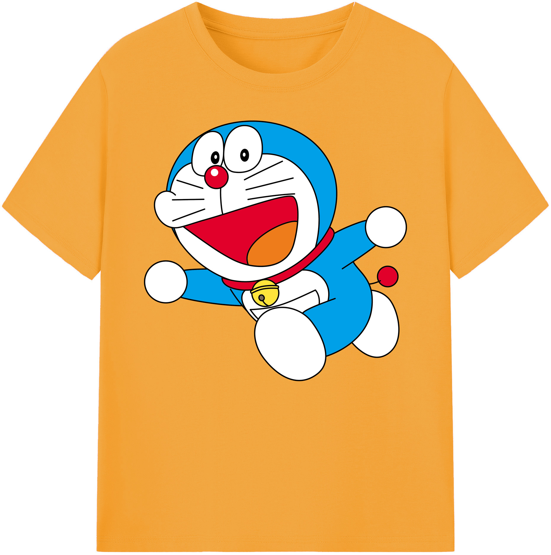 （画像用） ドラえもん Doraemon 綿100％ メンズ半袖Tシャツ｜肌触りやわらか＆通気性