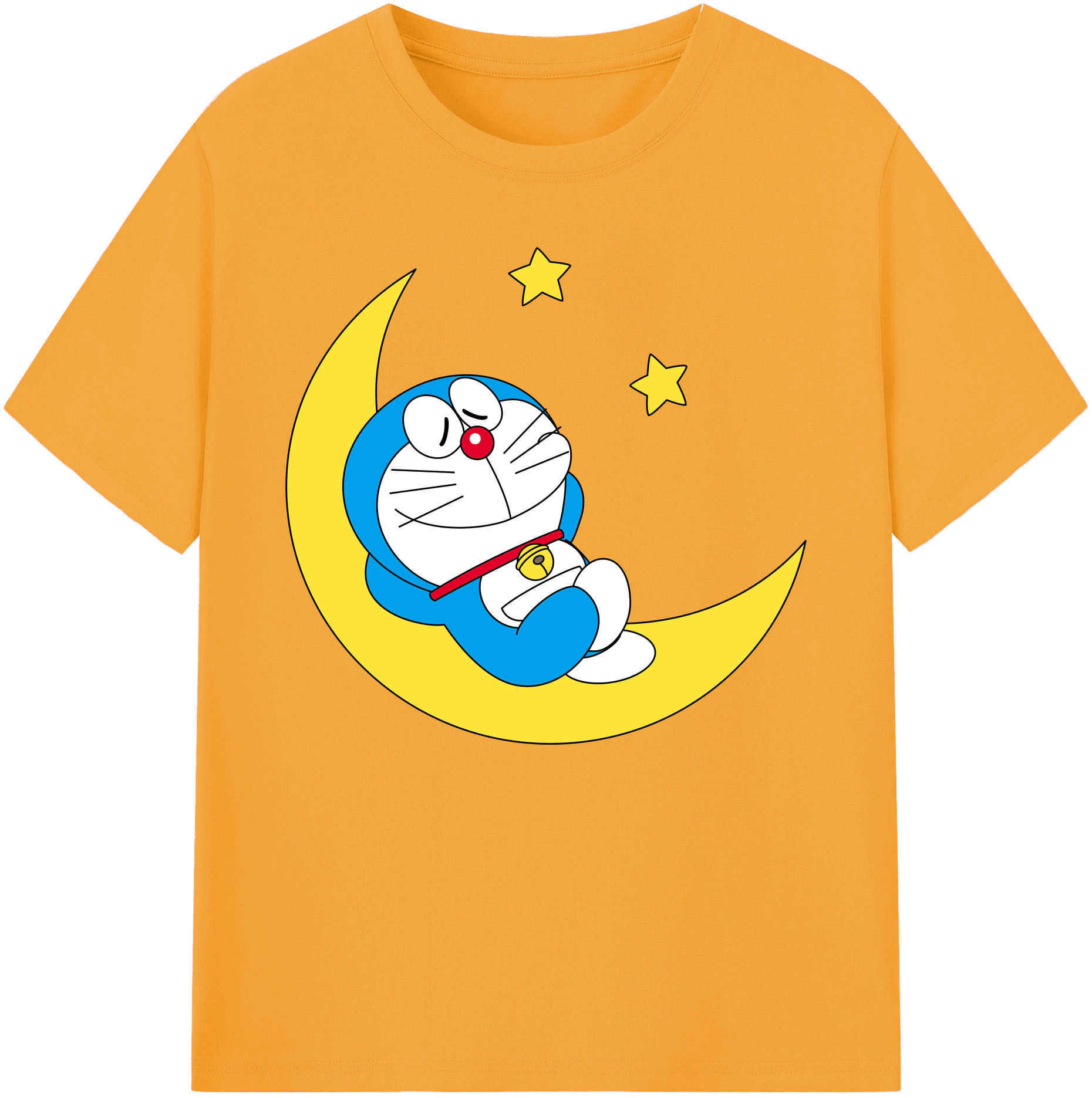 （画像用） ドラえもん Doraemon 綿100％ メンズ半袖Tシャツ｜肌触りやわらか＆通気性